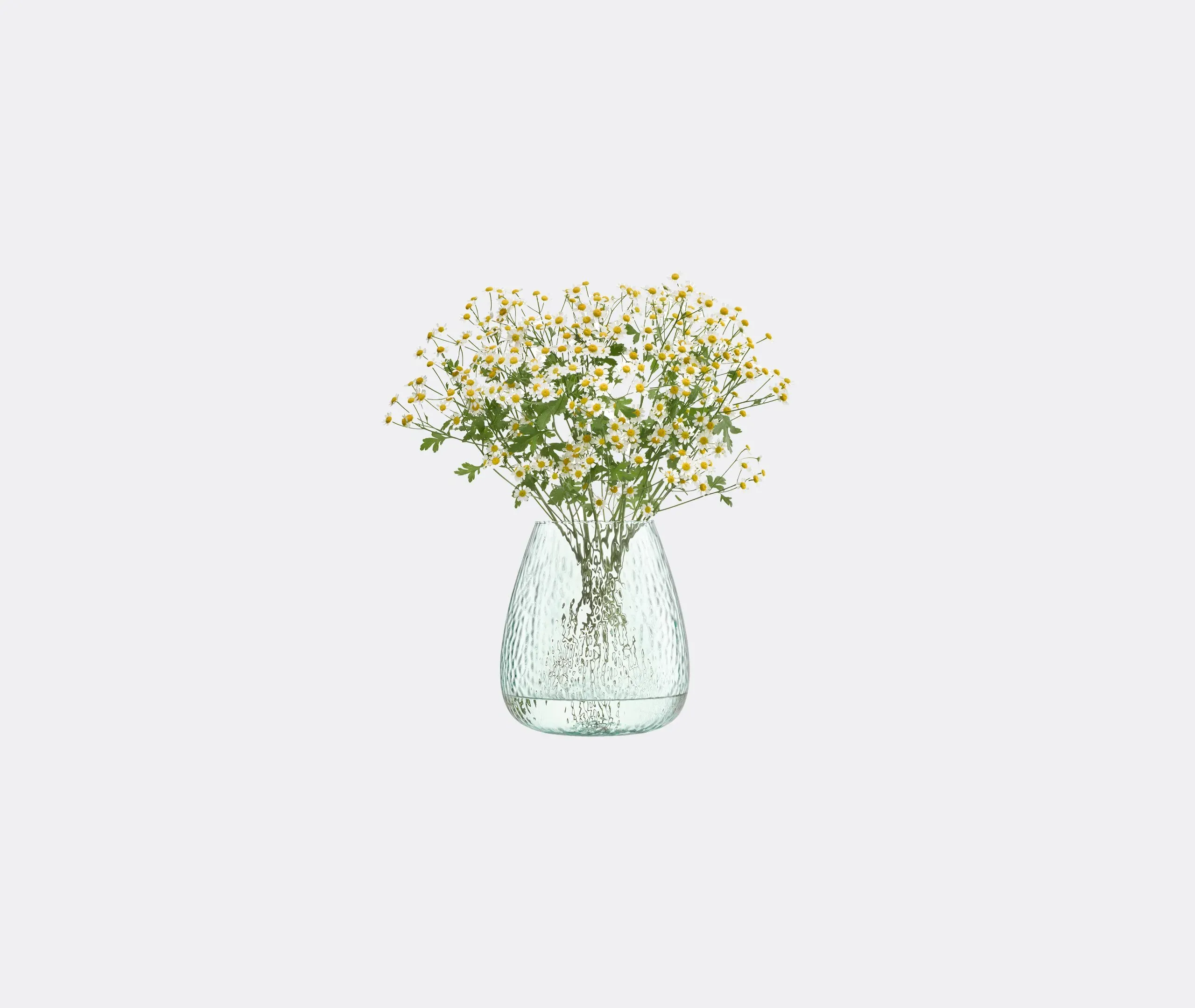 Medium Canopy Seed Vase - Clear Blue, Glass