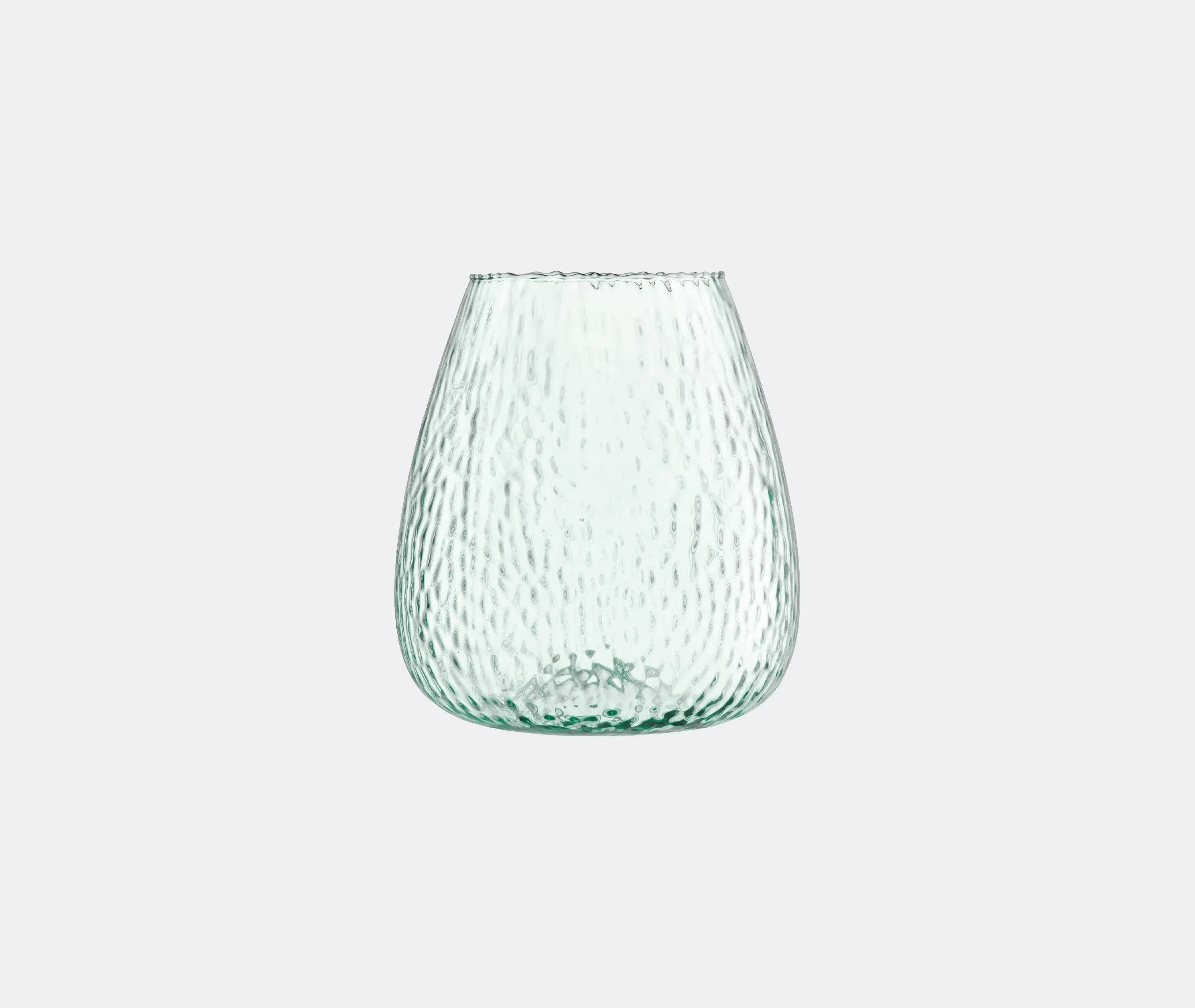 Medium Canopy Seed Vase - Clear Blue, Glass