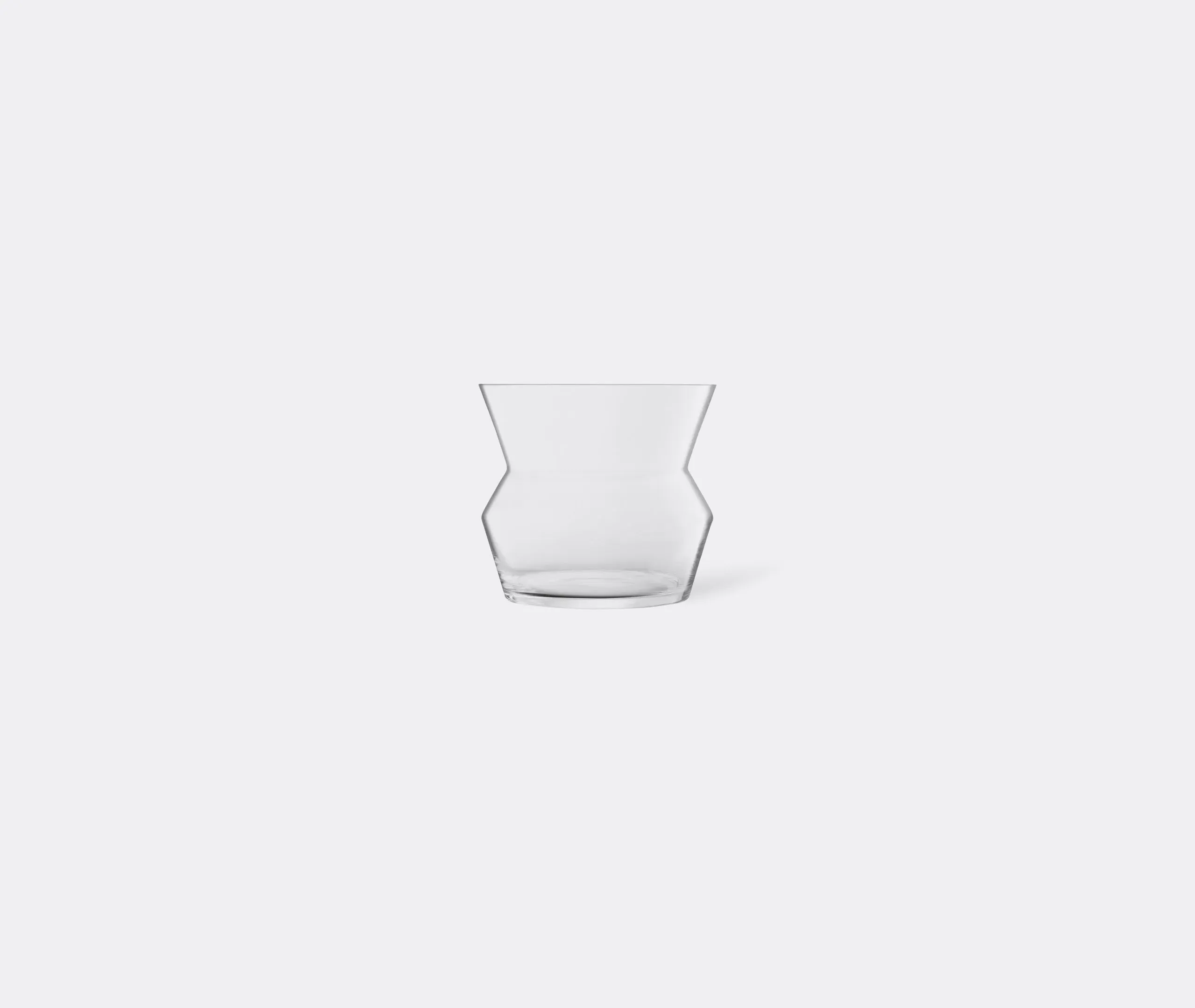 Medium Hourglass Vase - Clear, Glass