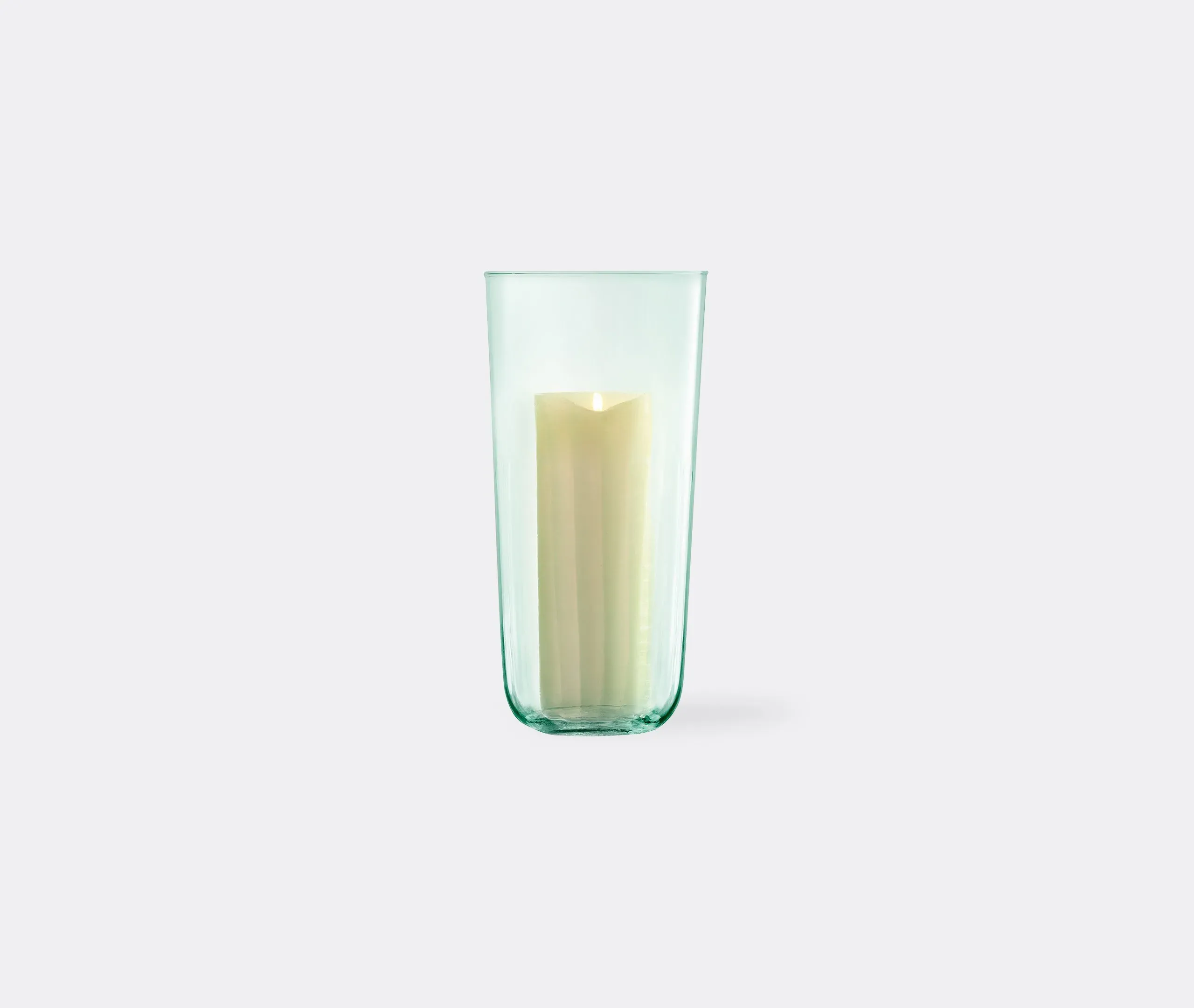 Medium Vase and Lantern - Clear, Glass