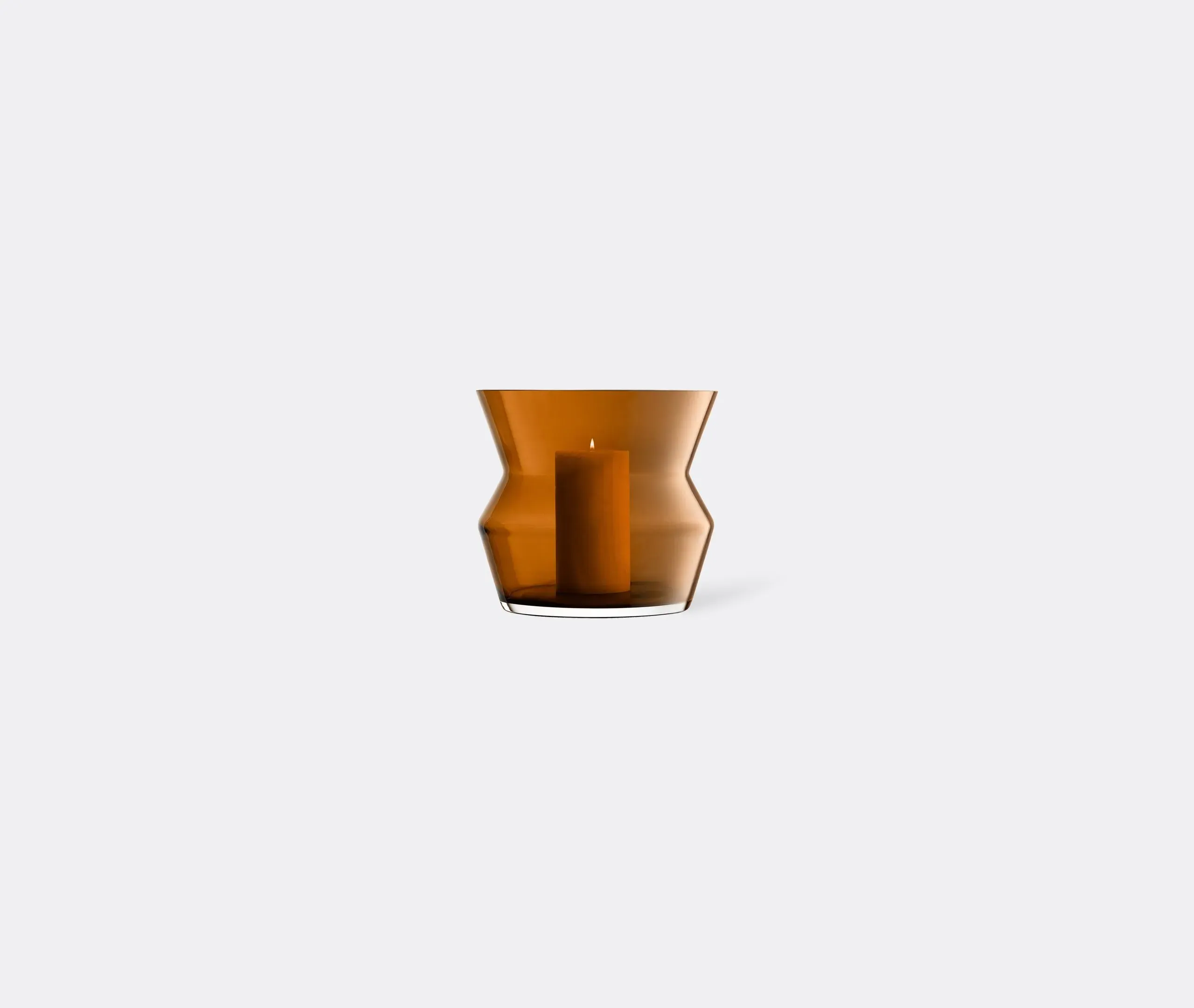 Sculpt Medium Vase - Cognac