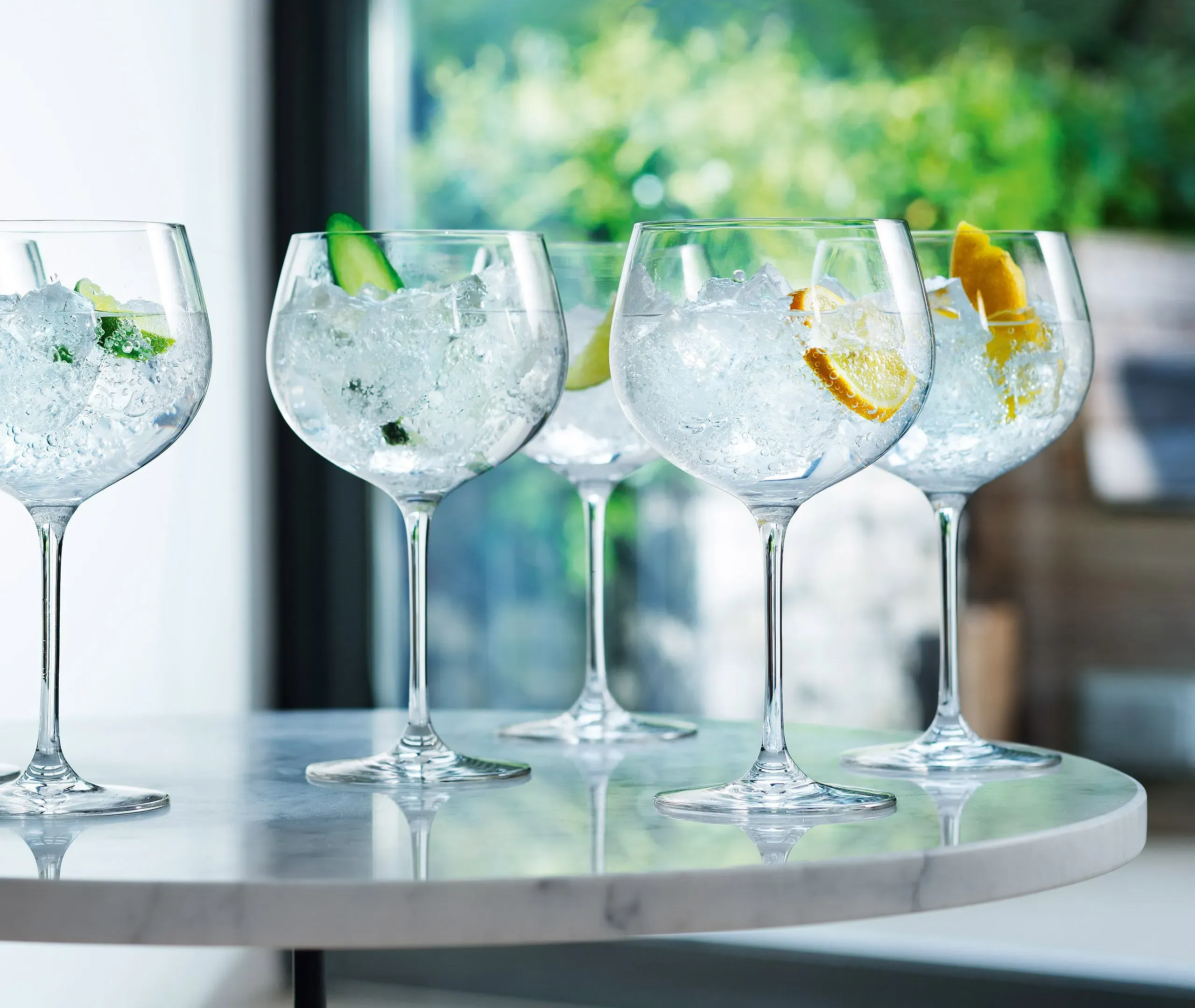 Set of 2 Balloon Glasses - Clear, Glass