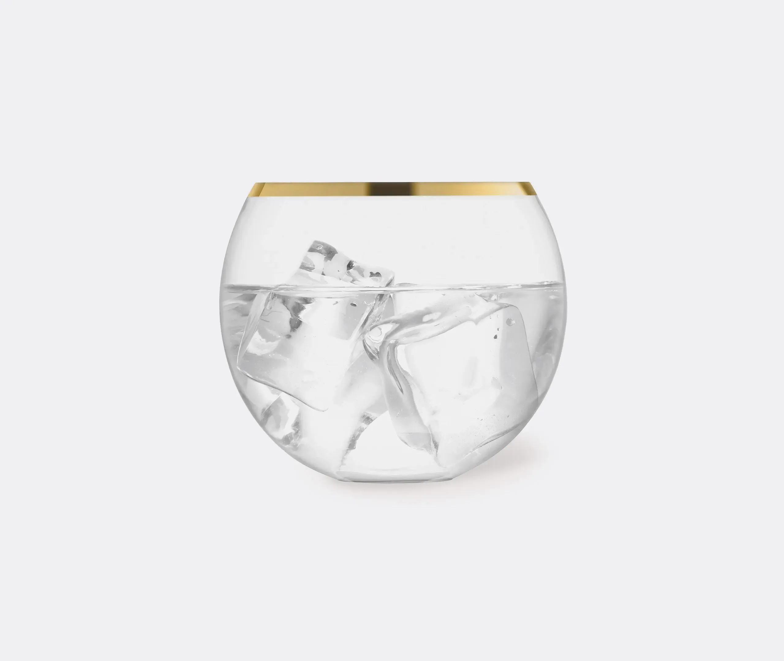 Set of 2 Tumblers - Gold, Glass
