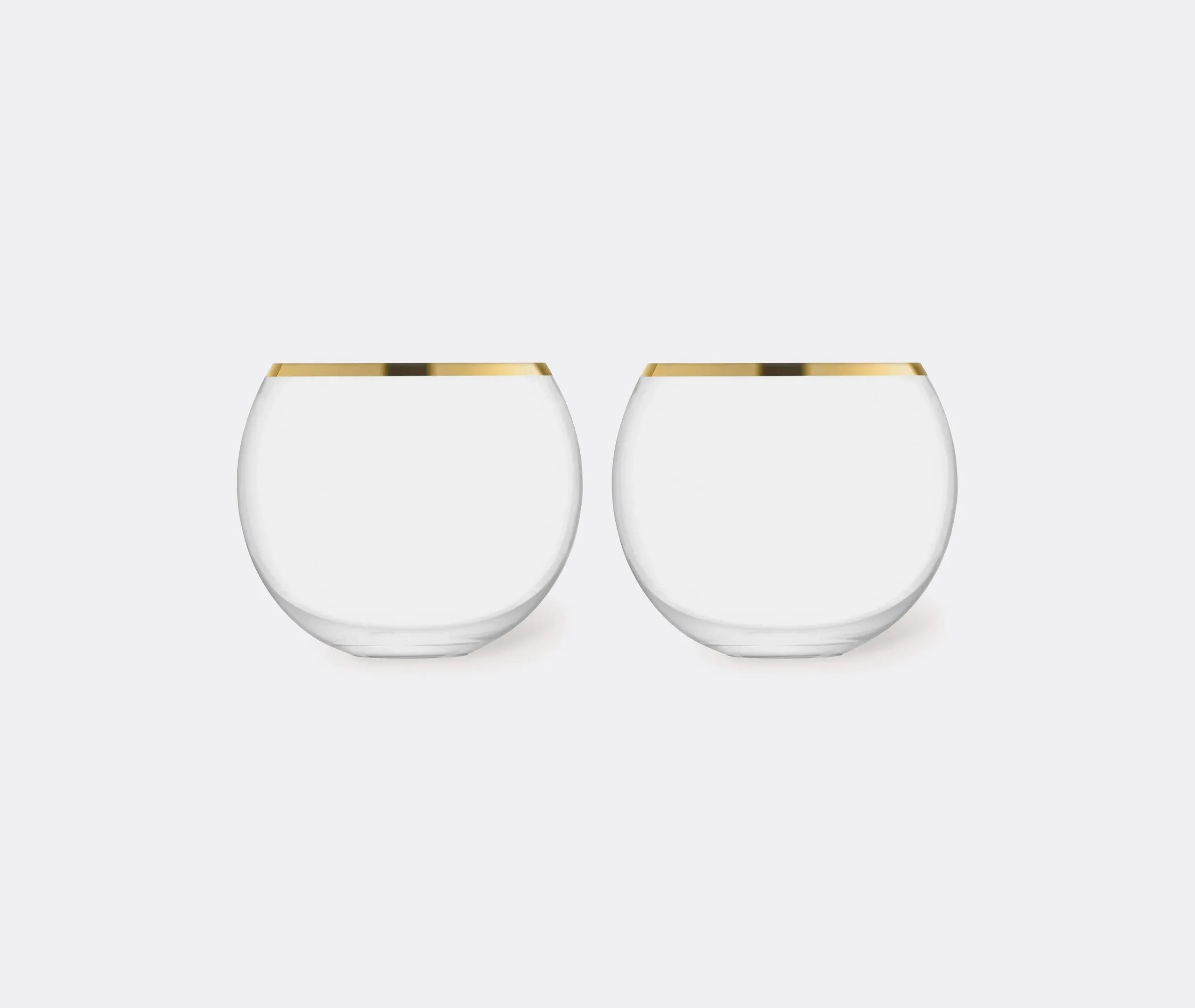 Set of 2 Tumblers - Gold, Glass image