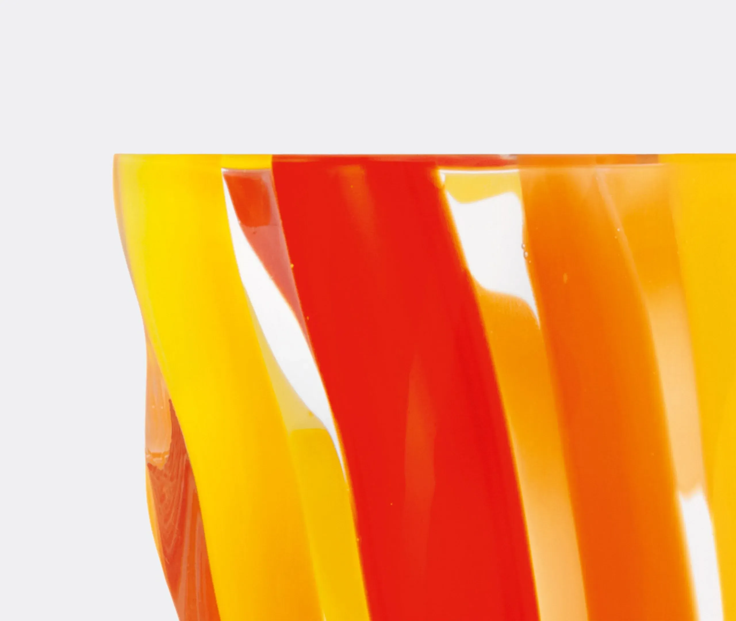 Set of 2 Tumblers with Stripes - Multicolor, Glass