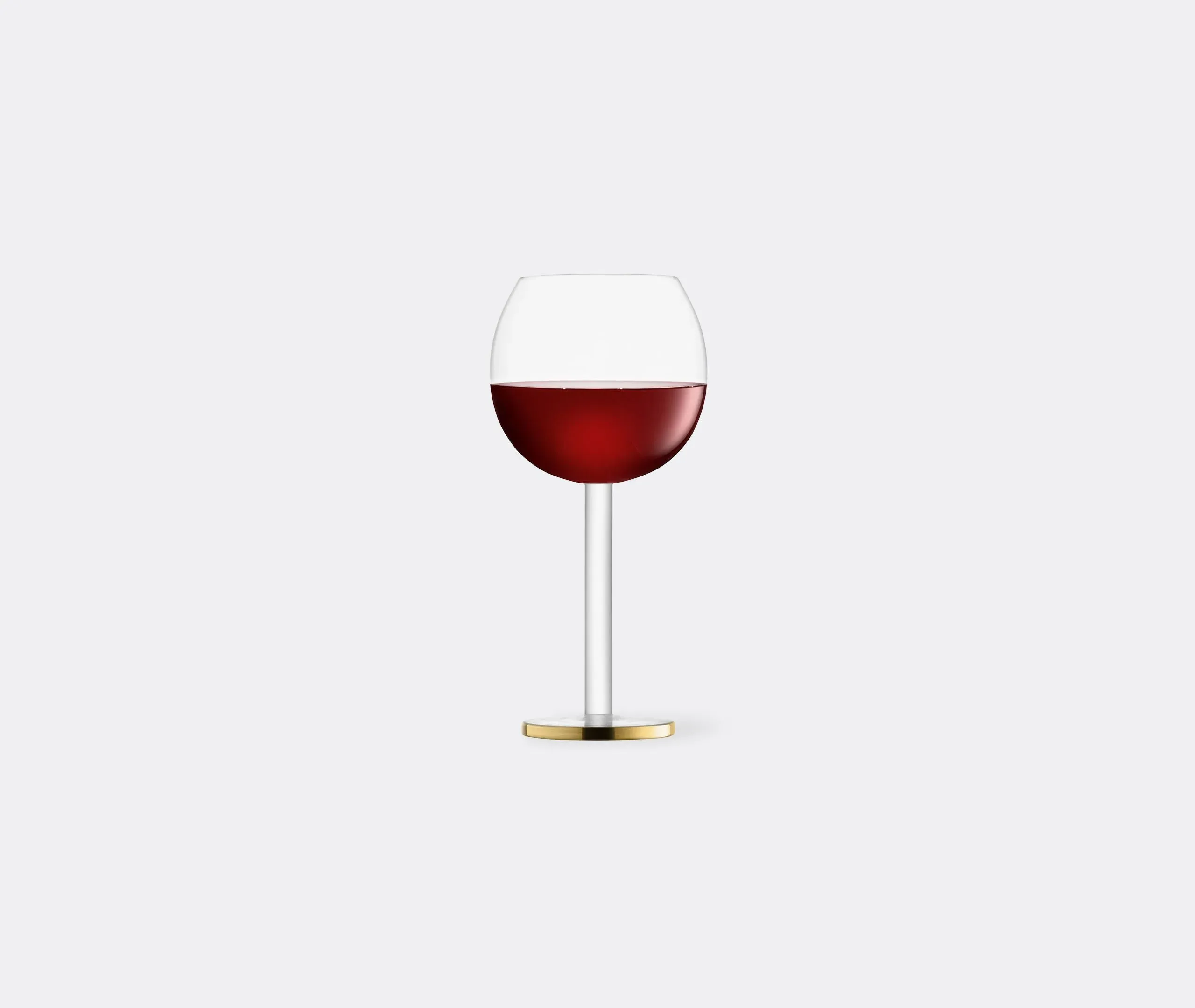 Set of 2 Wine Goblets - Gold, Glass