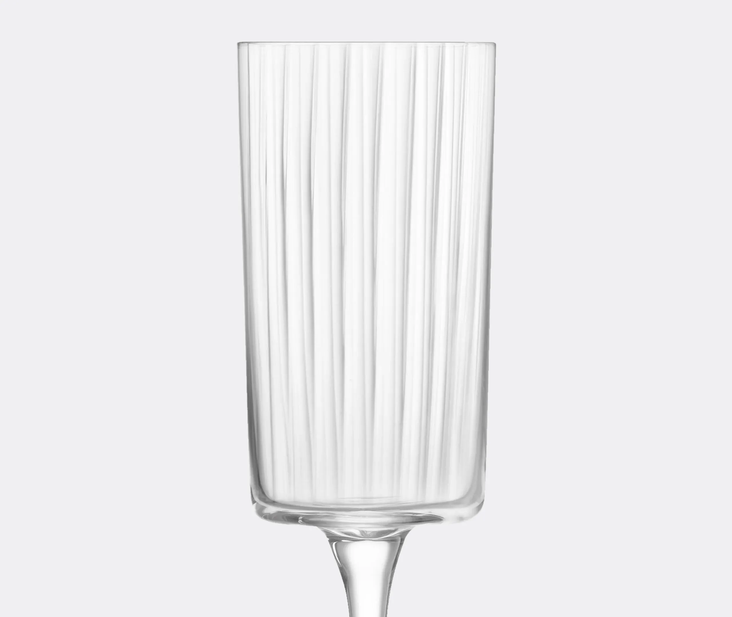 Set of 4 Champagne Flutes - Clear, Glass