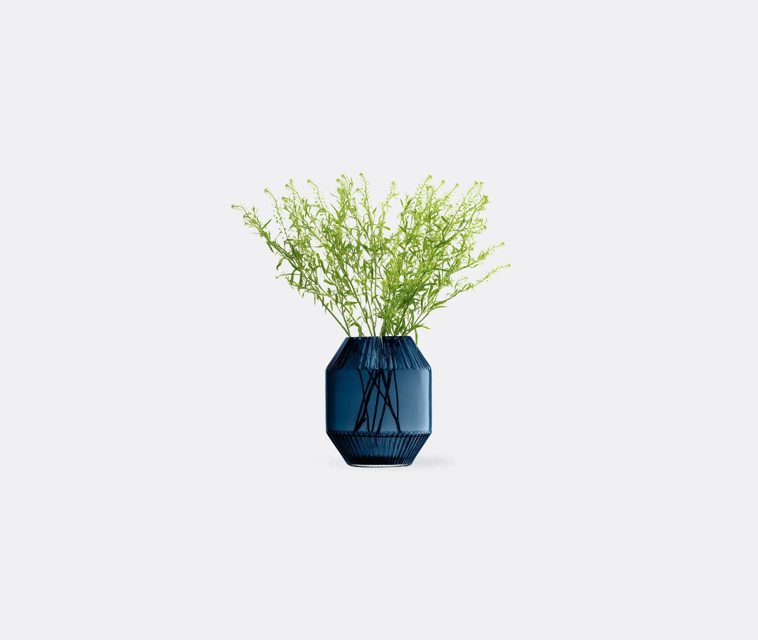 Small Rotunda Vase - Blue, Glass