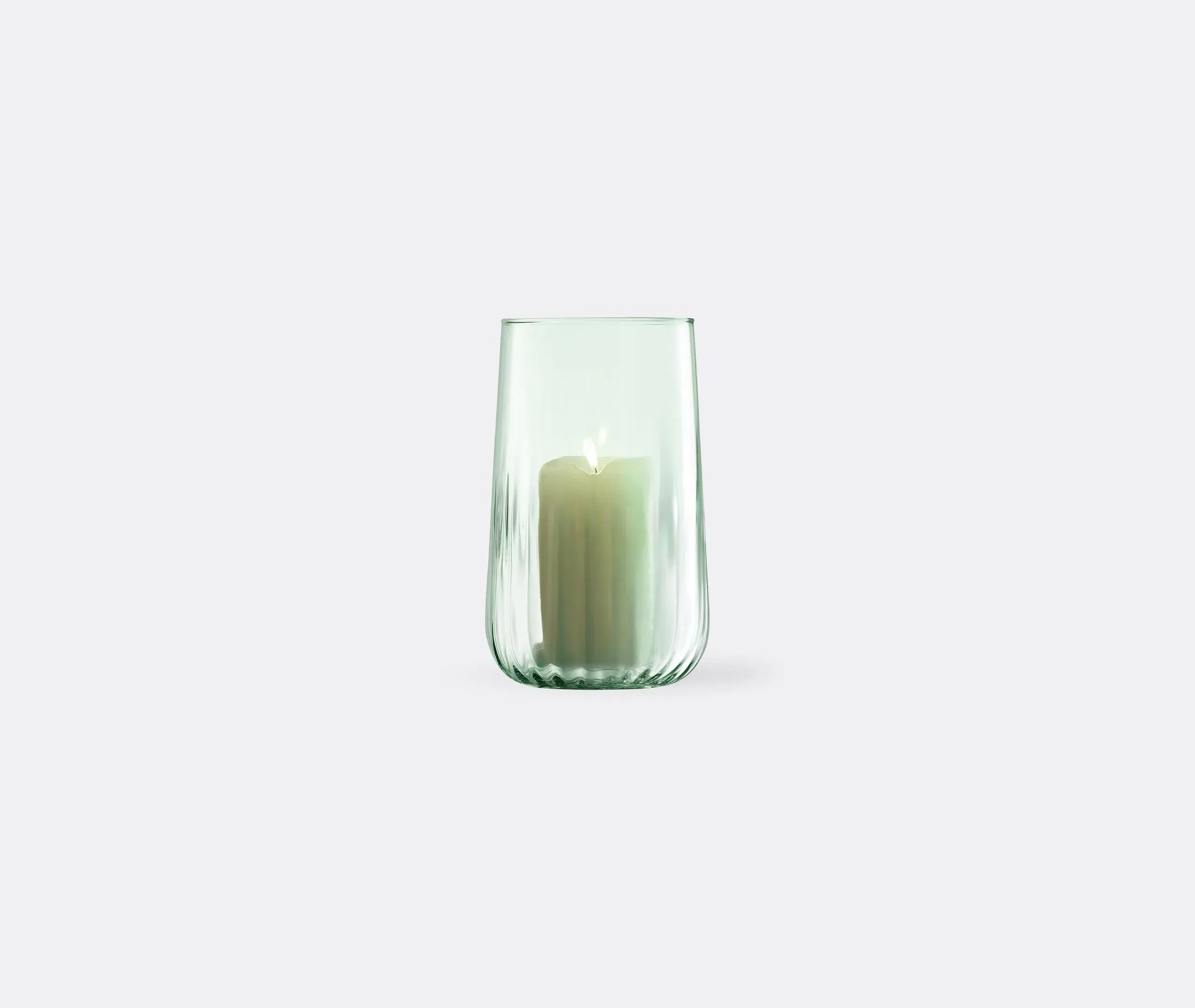 Small Vase and Lantern - Clear, Glass