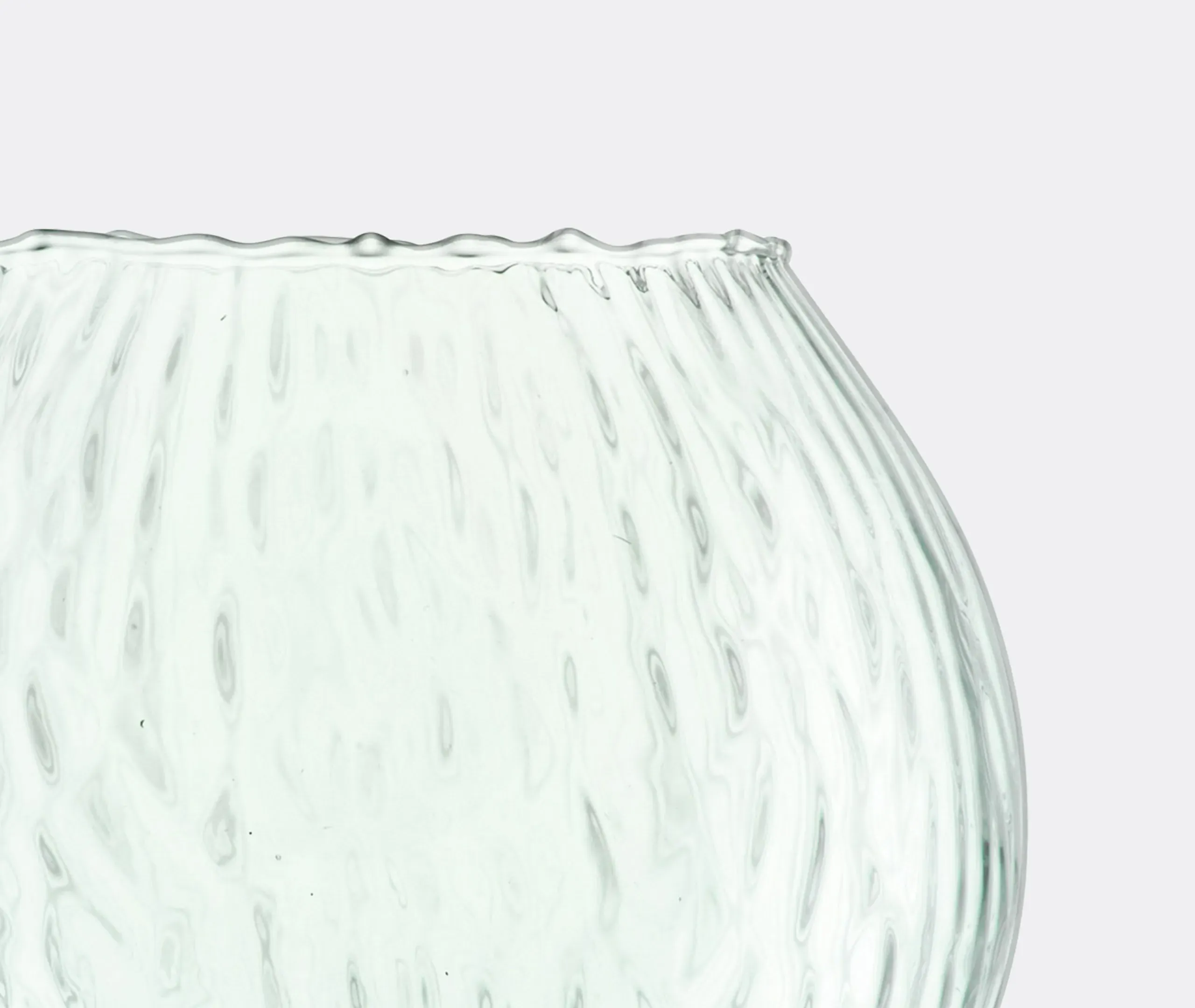Tall Canopy Seed Vase - Clear Blue, Glass