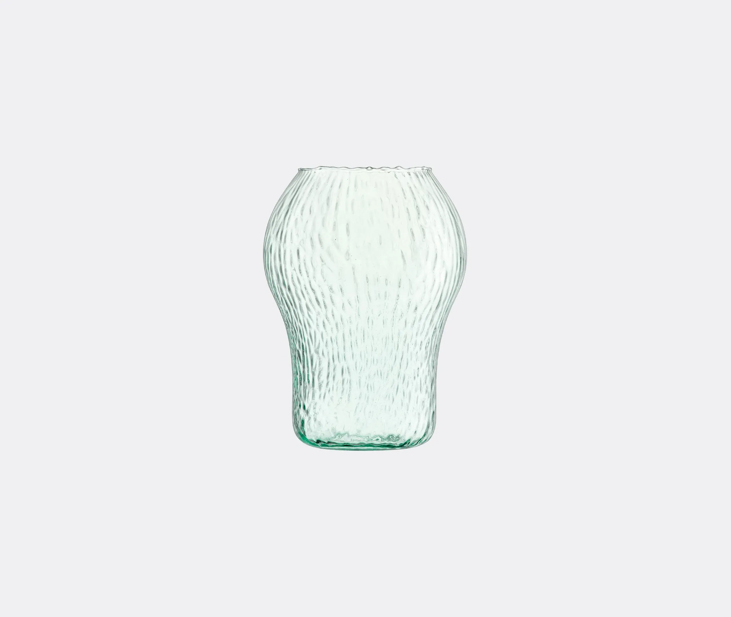 Tall Canopy Seed Vase - Clear Blue, Glass image