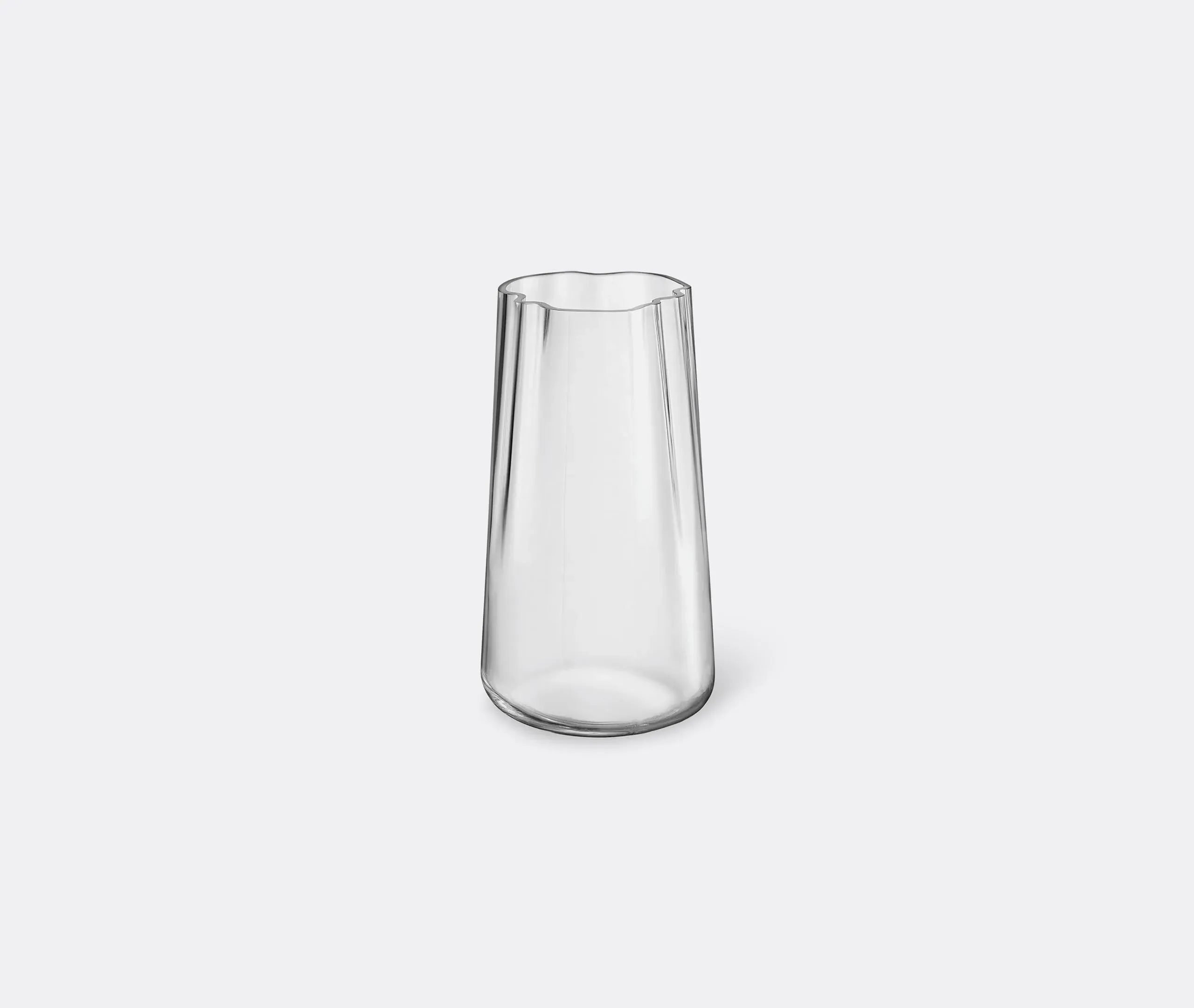 Tall Curved Vase - Clear, Glass image