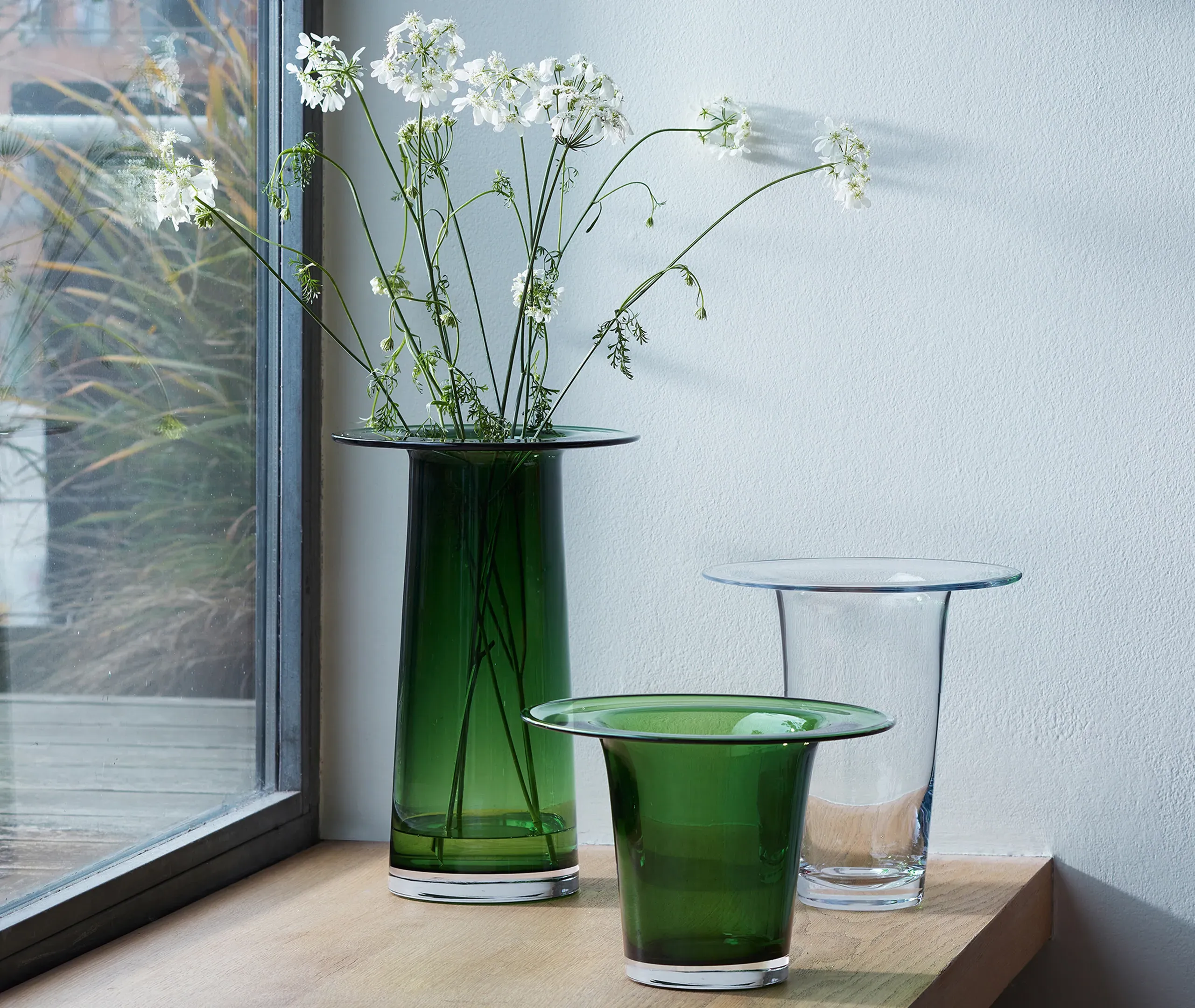 Victoria Large Vase - Fern Green