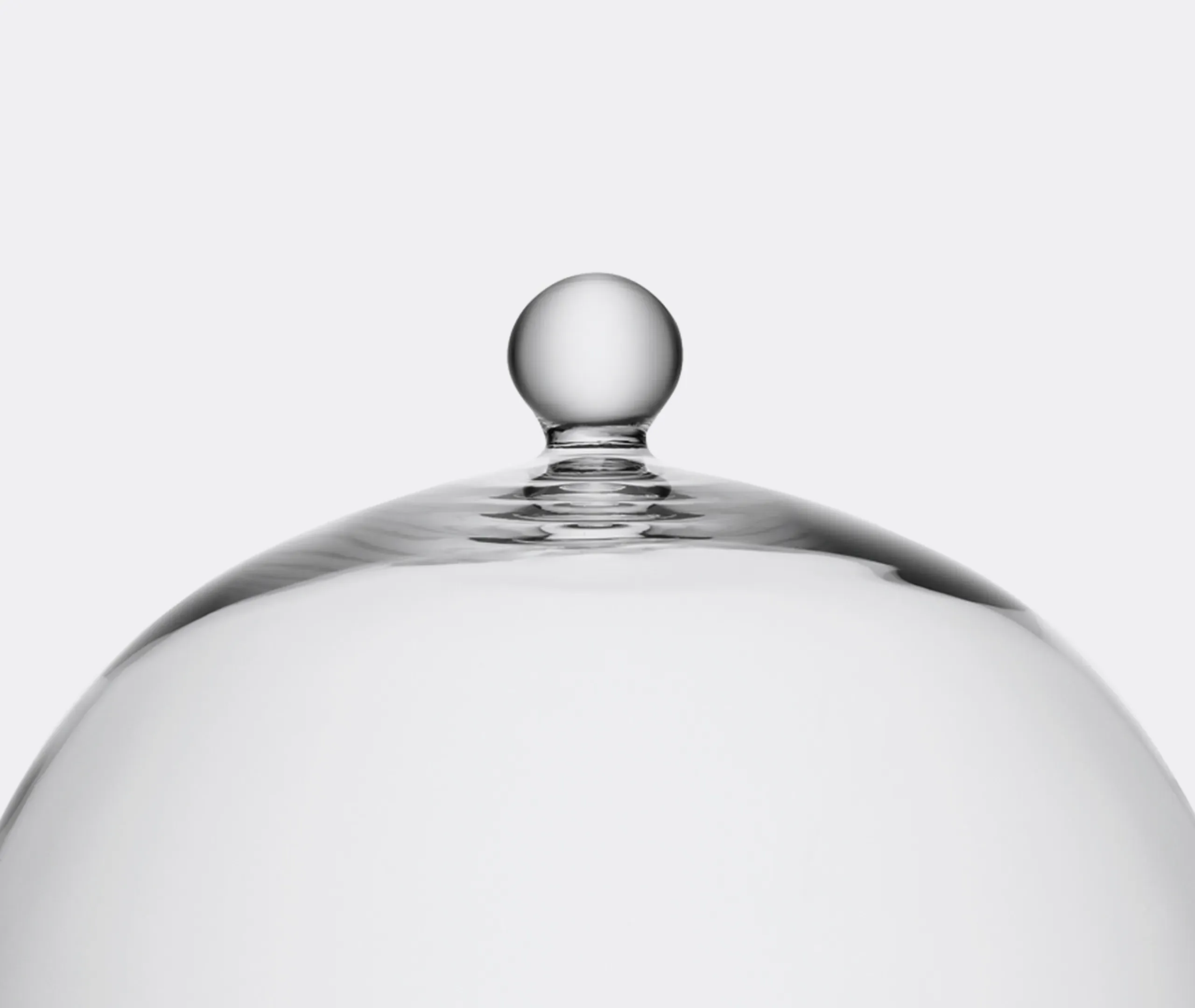 Vienna Plate and Dome Serving Set - Clear, Glass alternate view
