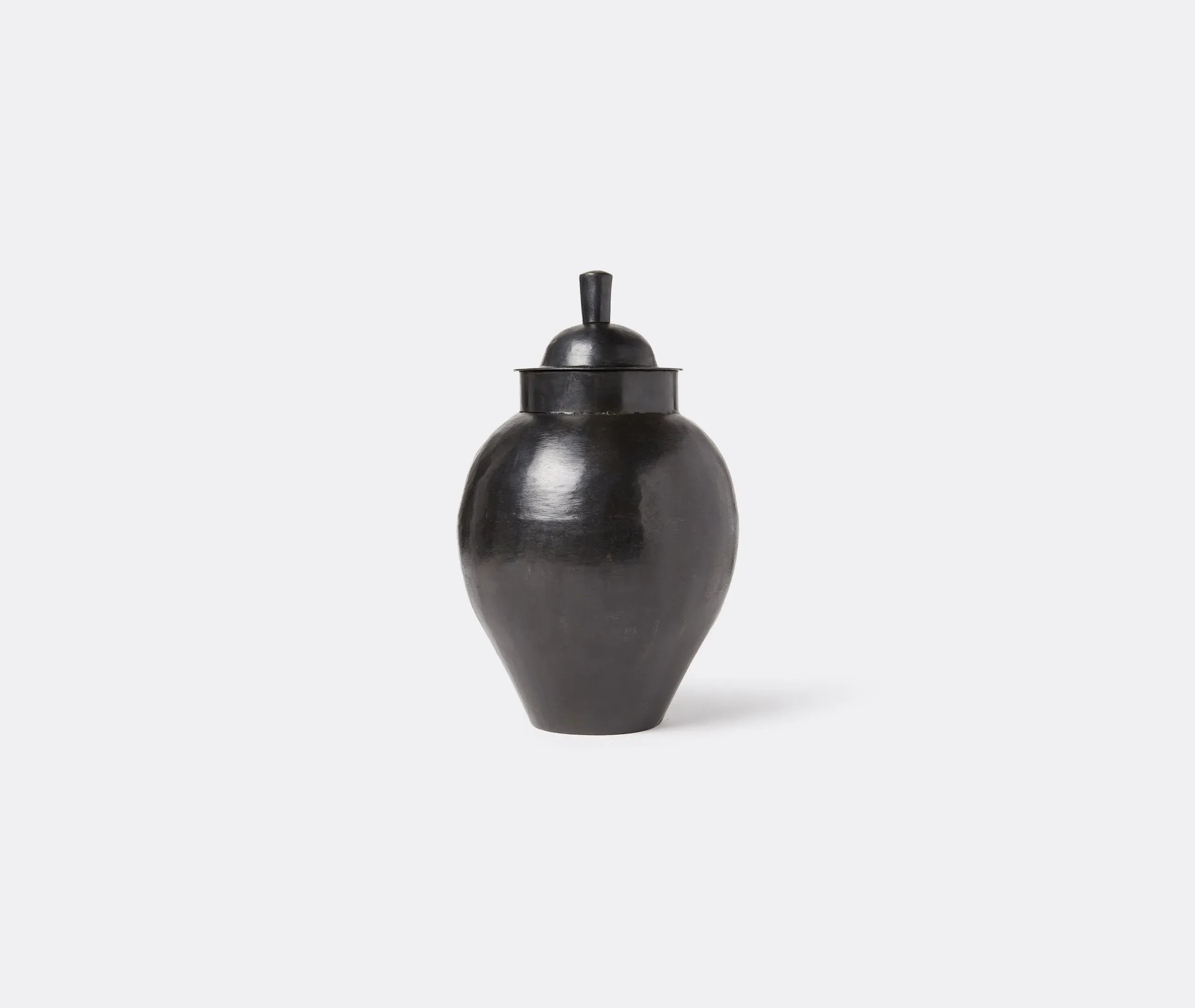 Canister Vase with Lid - Black, Iron