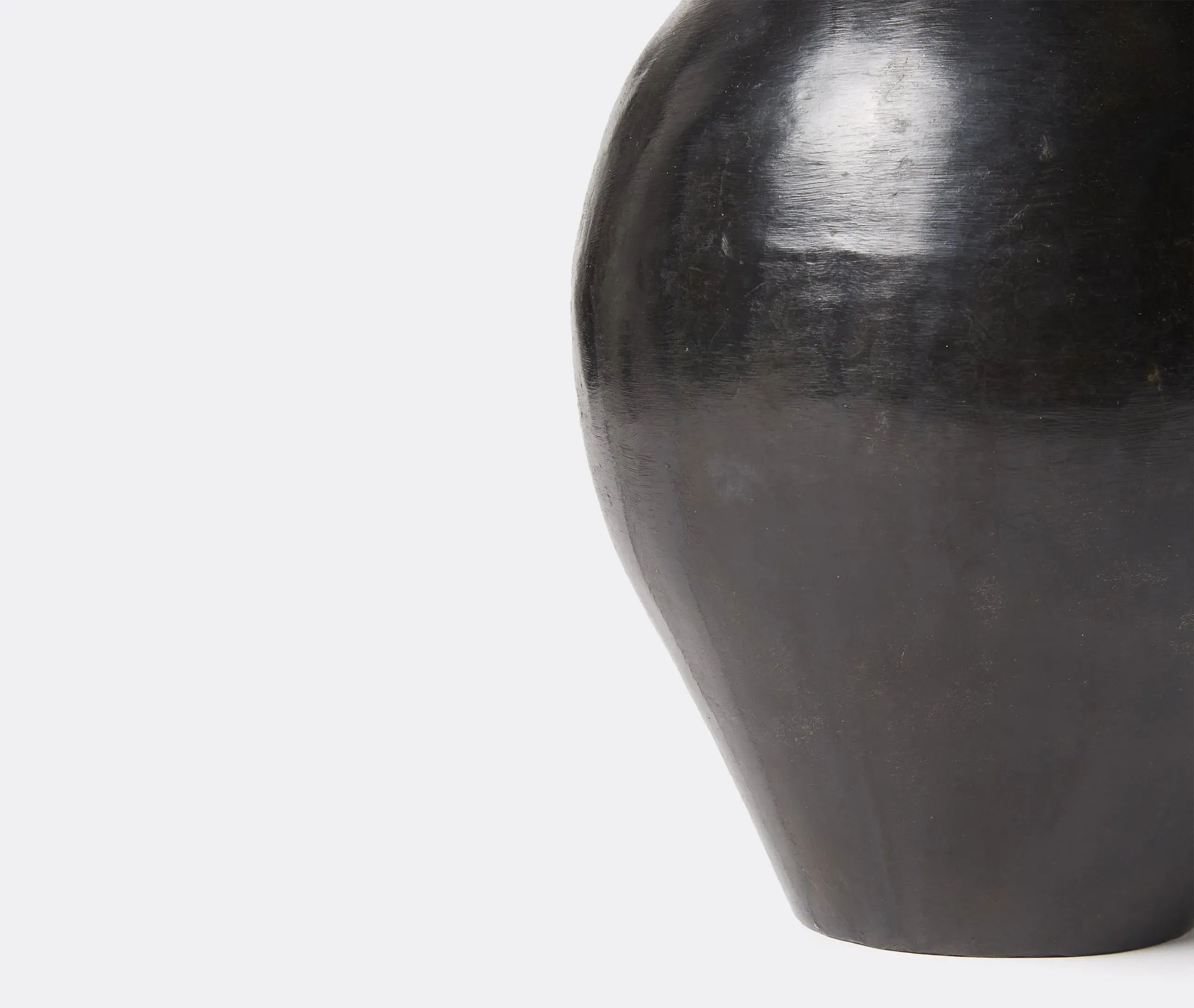 Canister Vase with Lid - Black, Iron