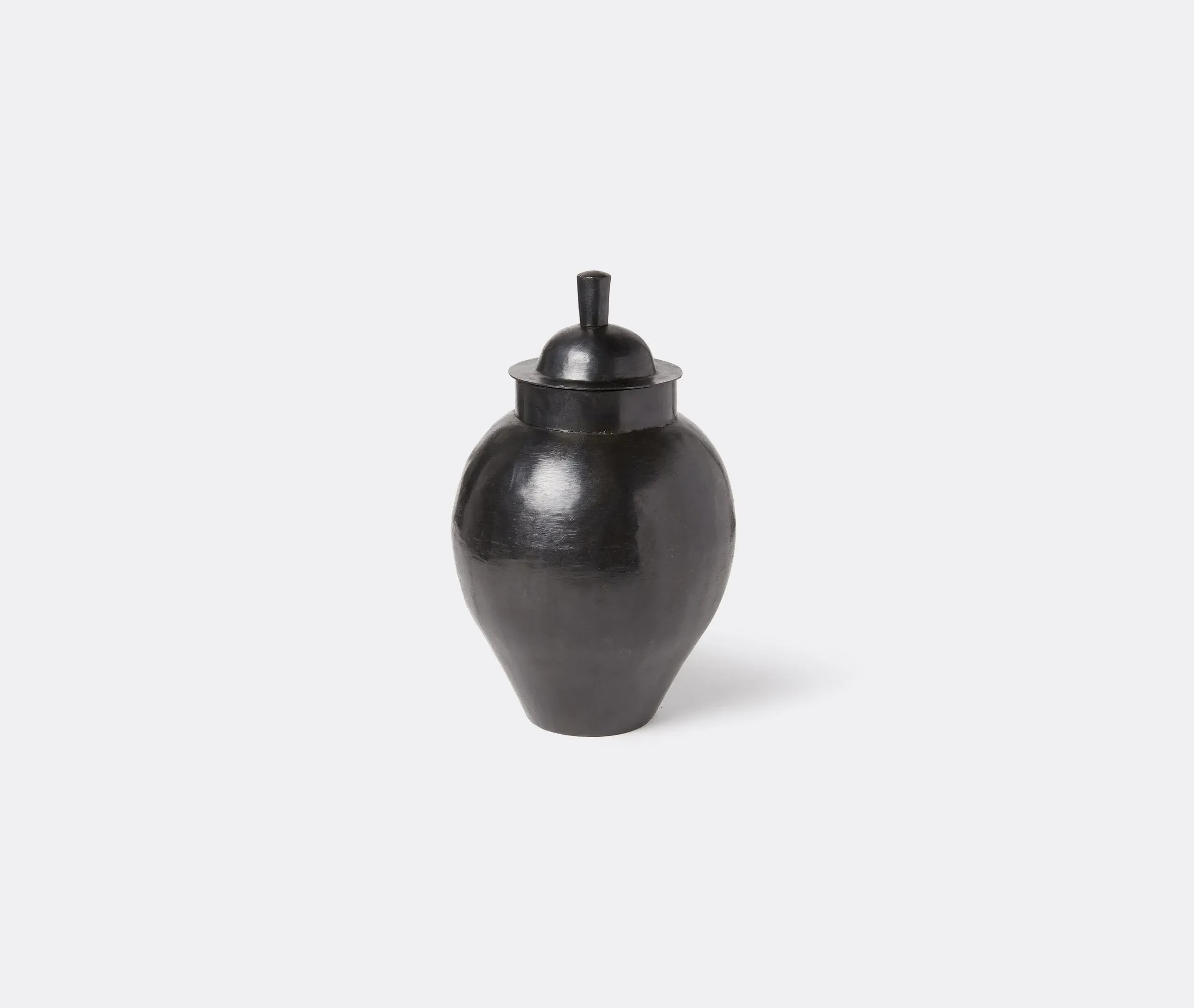 Canister Vase with Lid - Black, Iron image