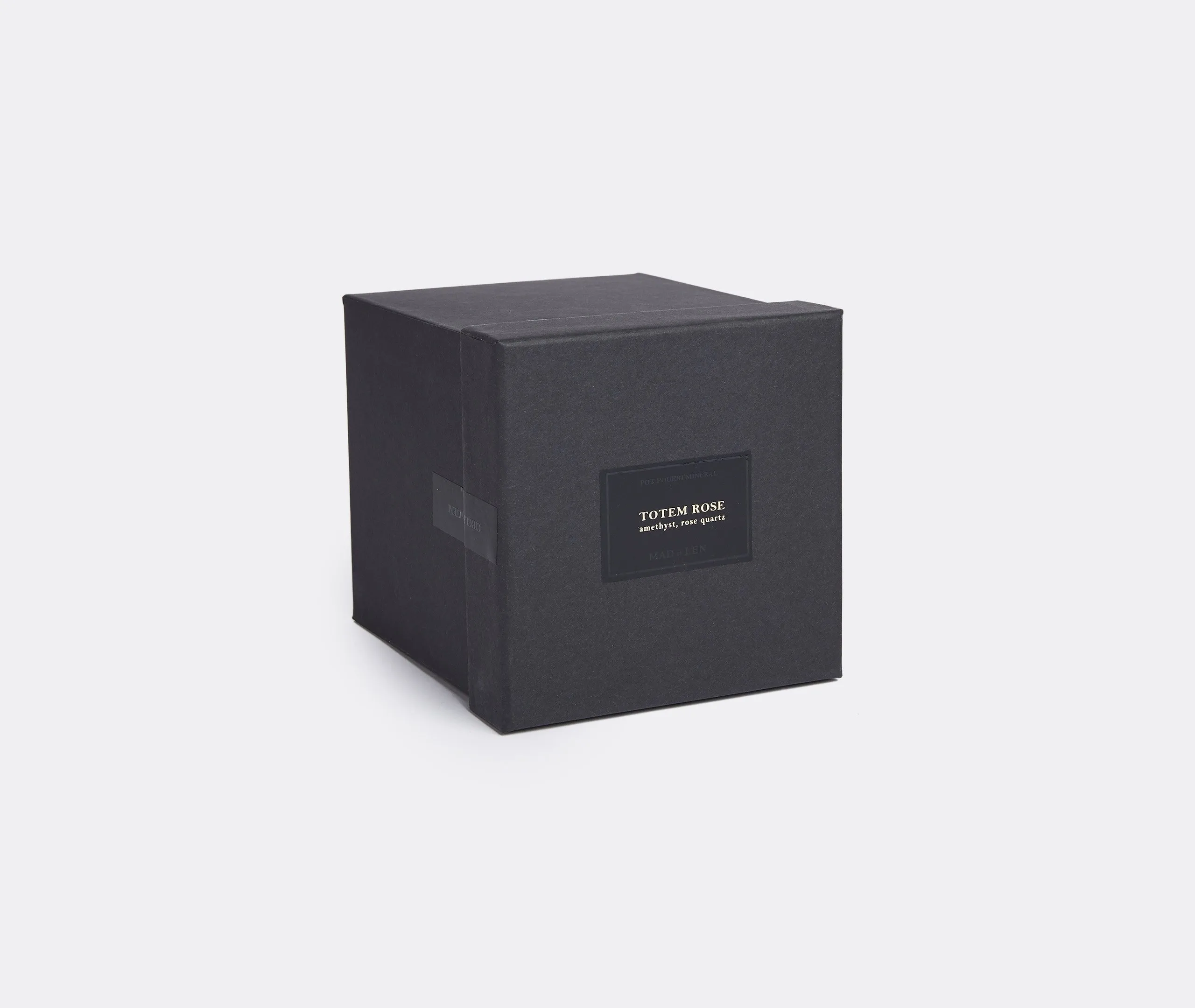 Cristaux Medium Pot Pourri Totem, Terre Noire - Black, Iron