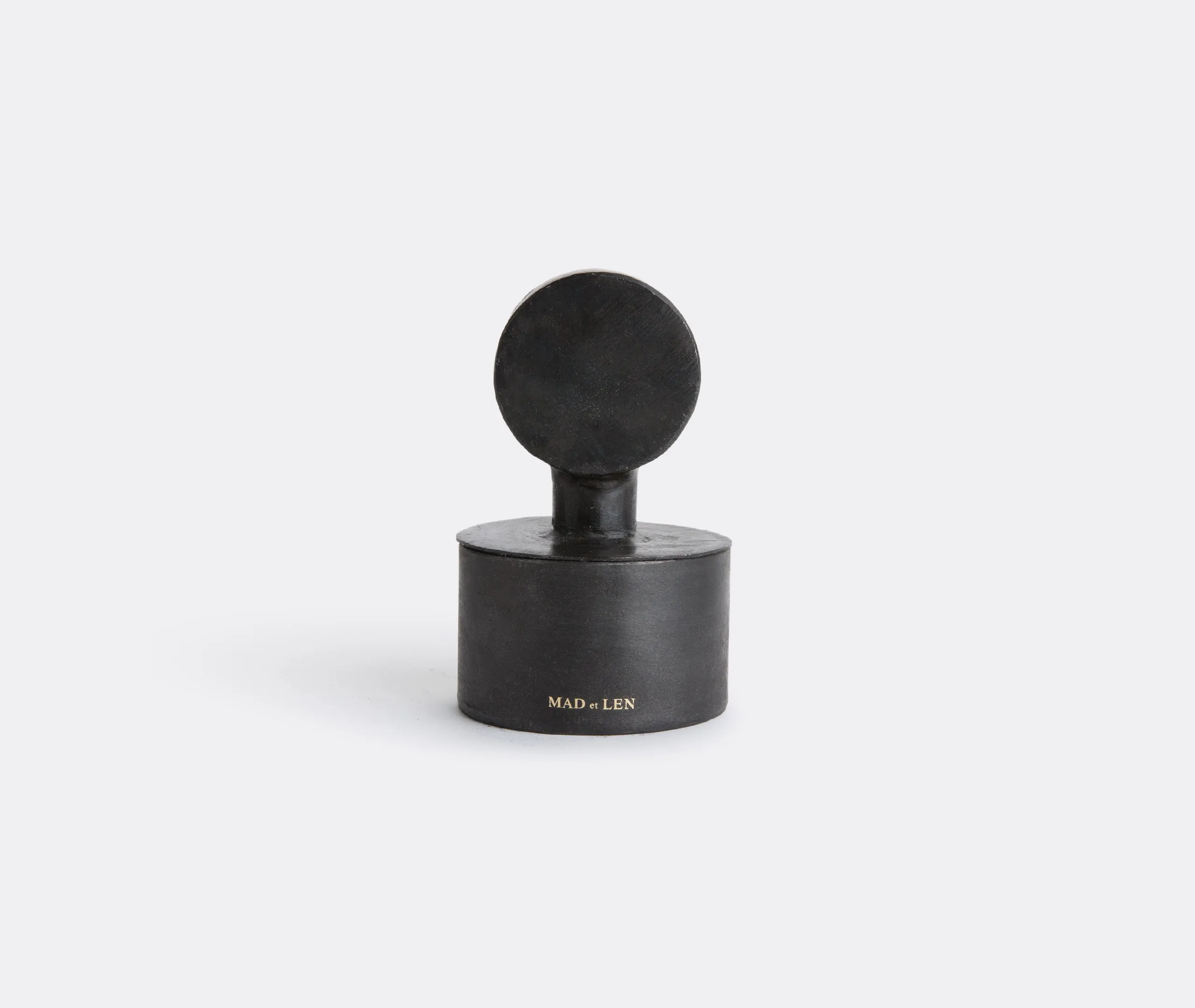 Cristaux Small Pot Pourri Totem, Terre Noire - Black, Iron