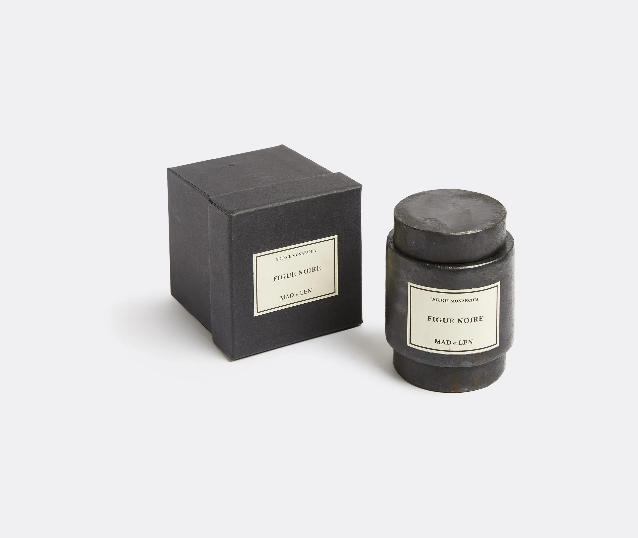 Figue Noire Scented Candle - Black, Natural Wax