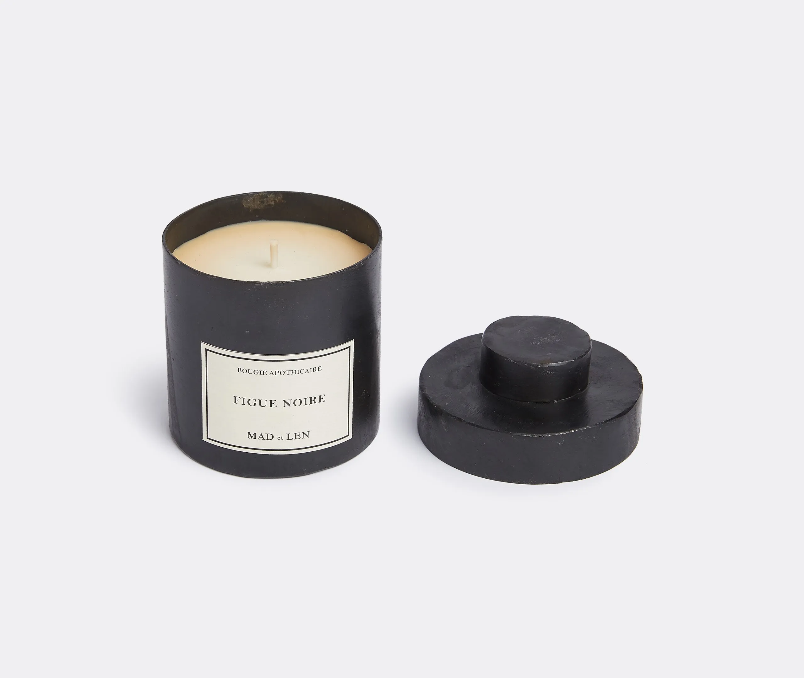 Figue Noire Scented Candle - Black, Natural Wax
