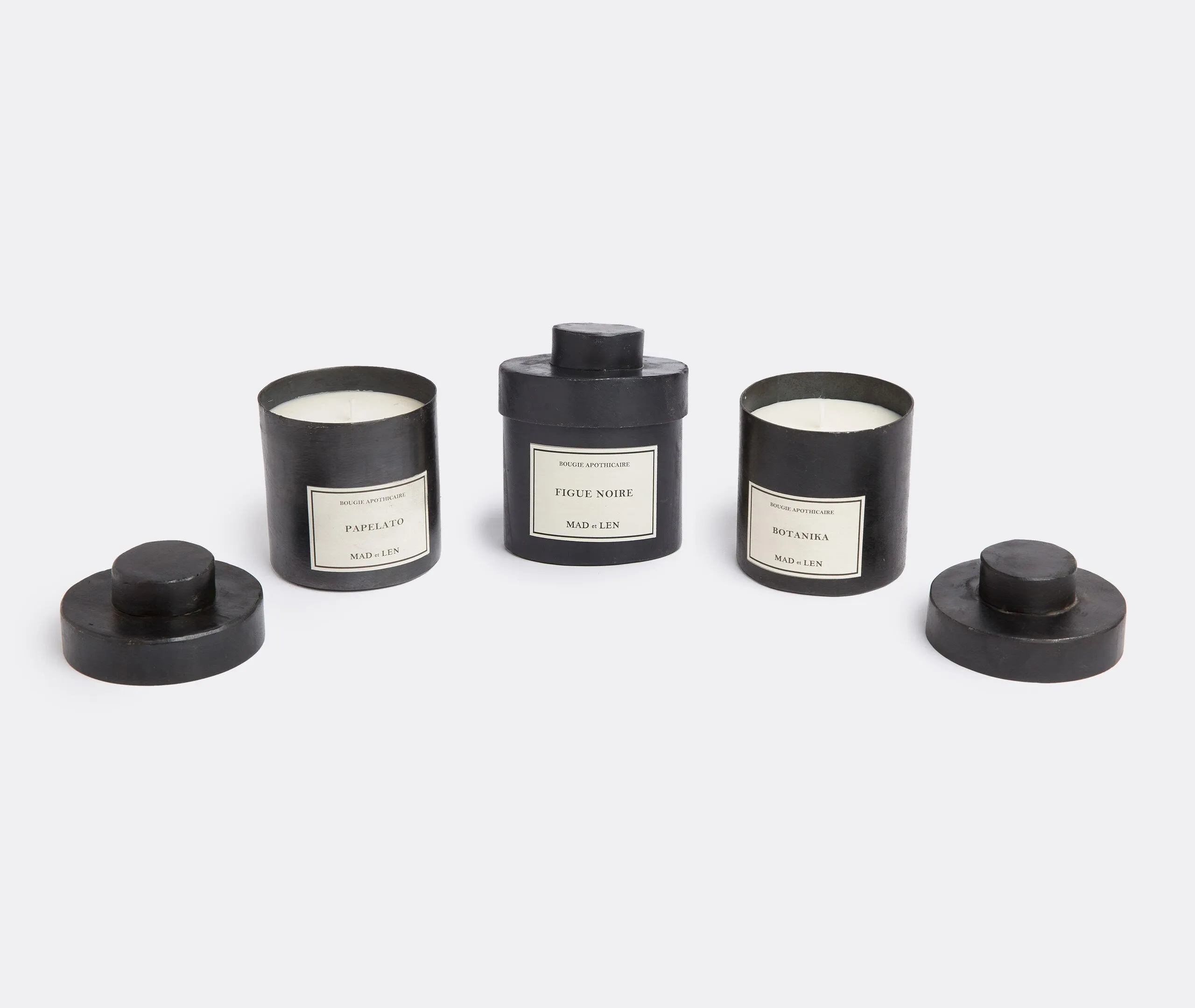 Figue Noire Scented Candle - Black, Natural Wax