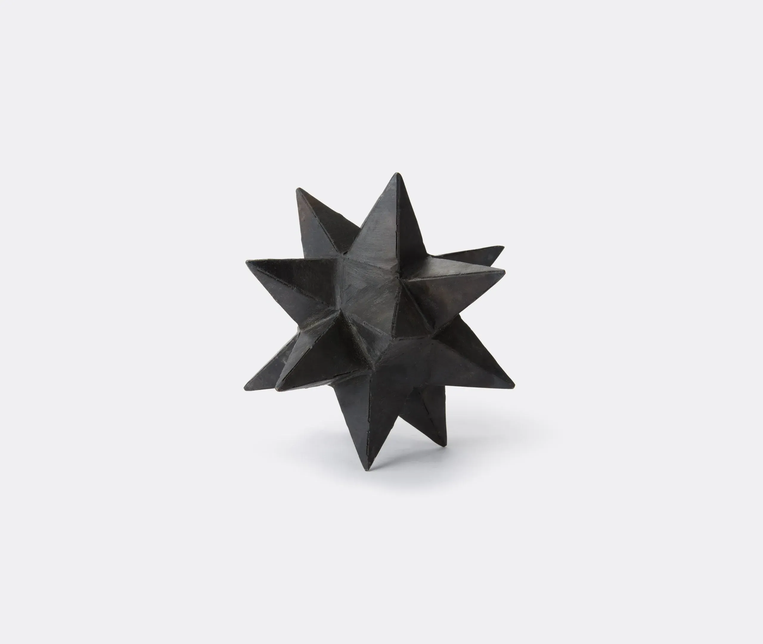 Icosahedron Decorative Object - Black, Iron
