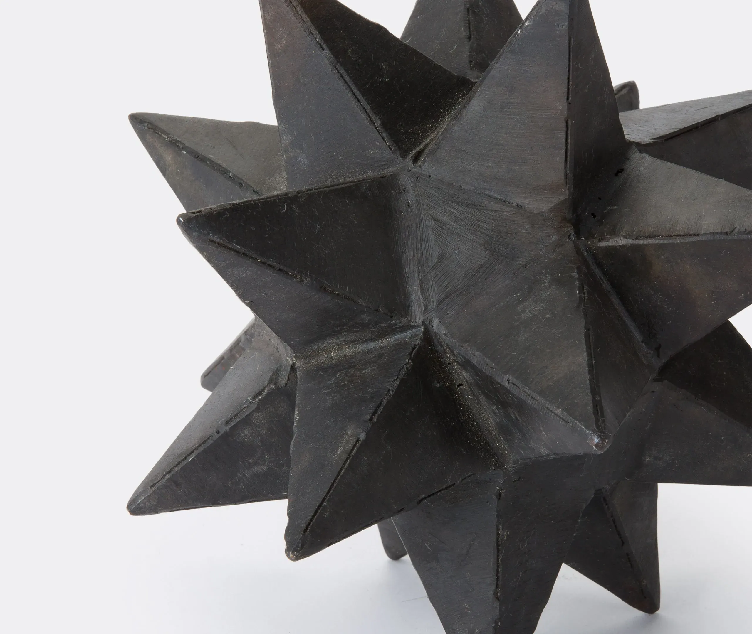Icosahedron Decorative Object - Black, Iron