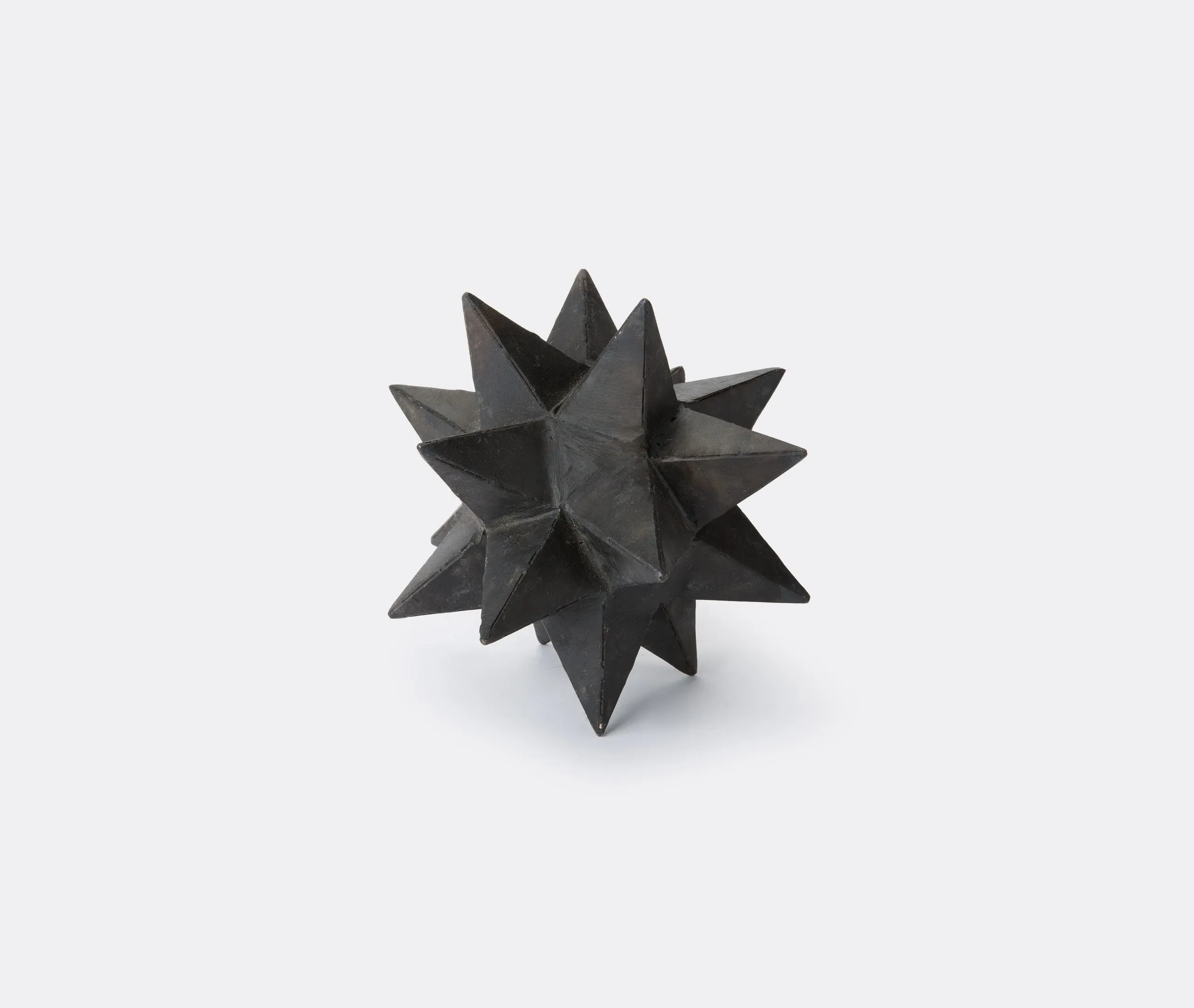 Icosahedron Decorative Object - Black, Iron image