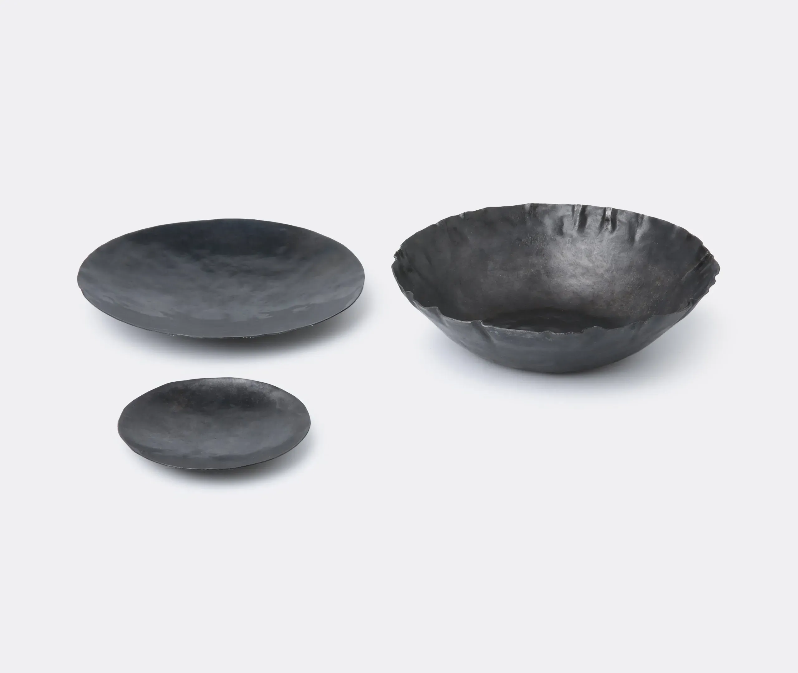 Large Decorative Plate - Black, Metal