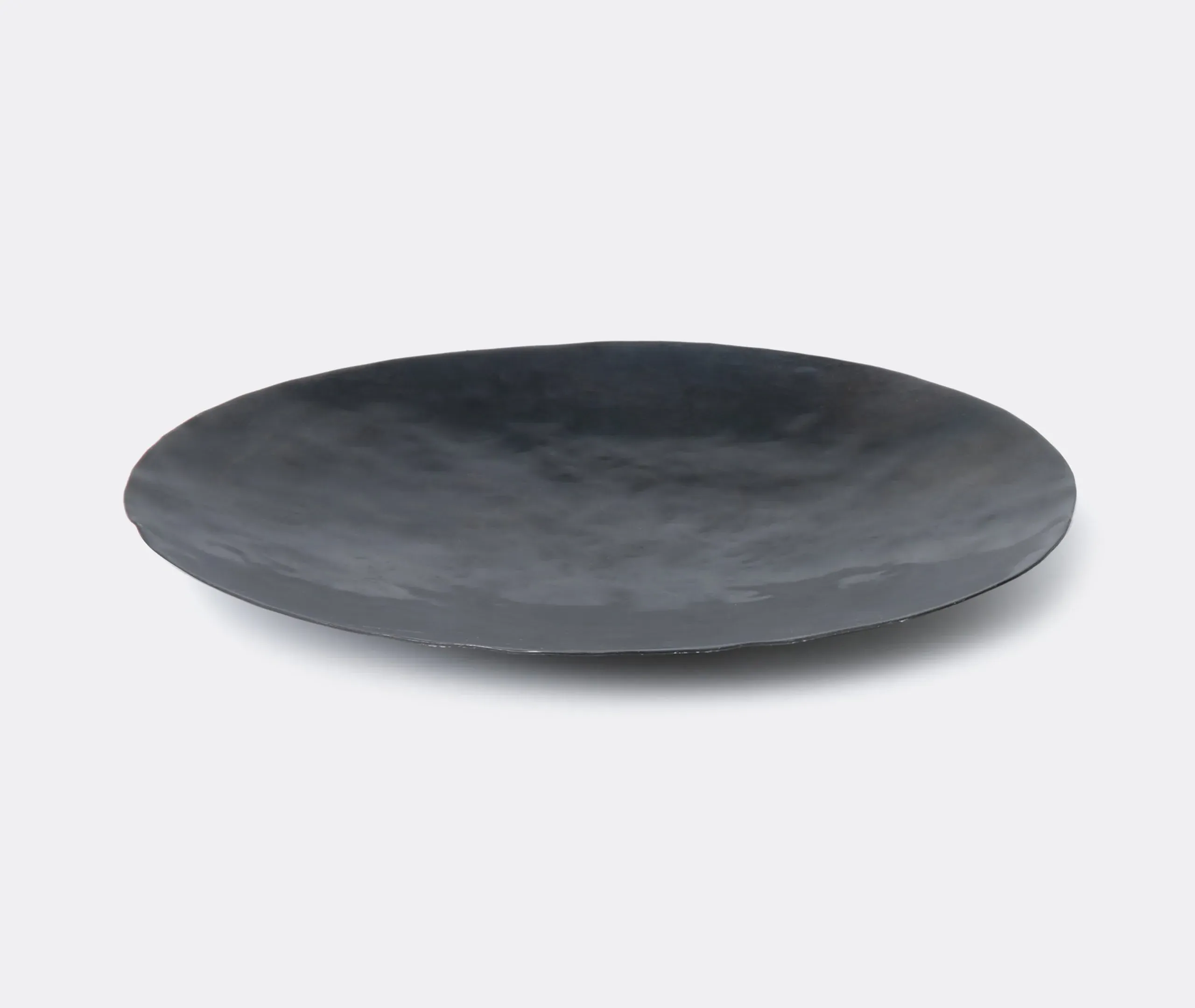 Large Decorative Plate - Black, Metal