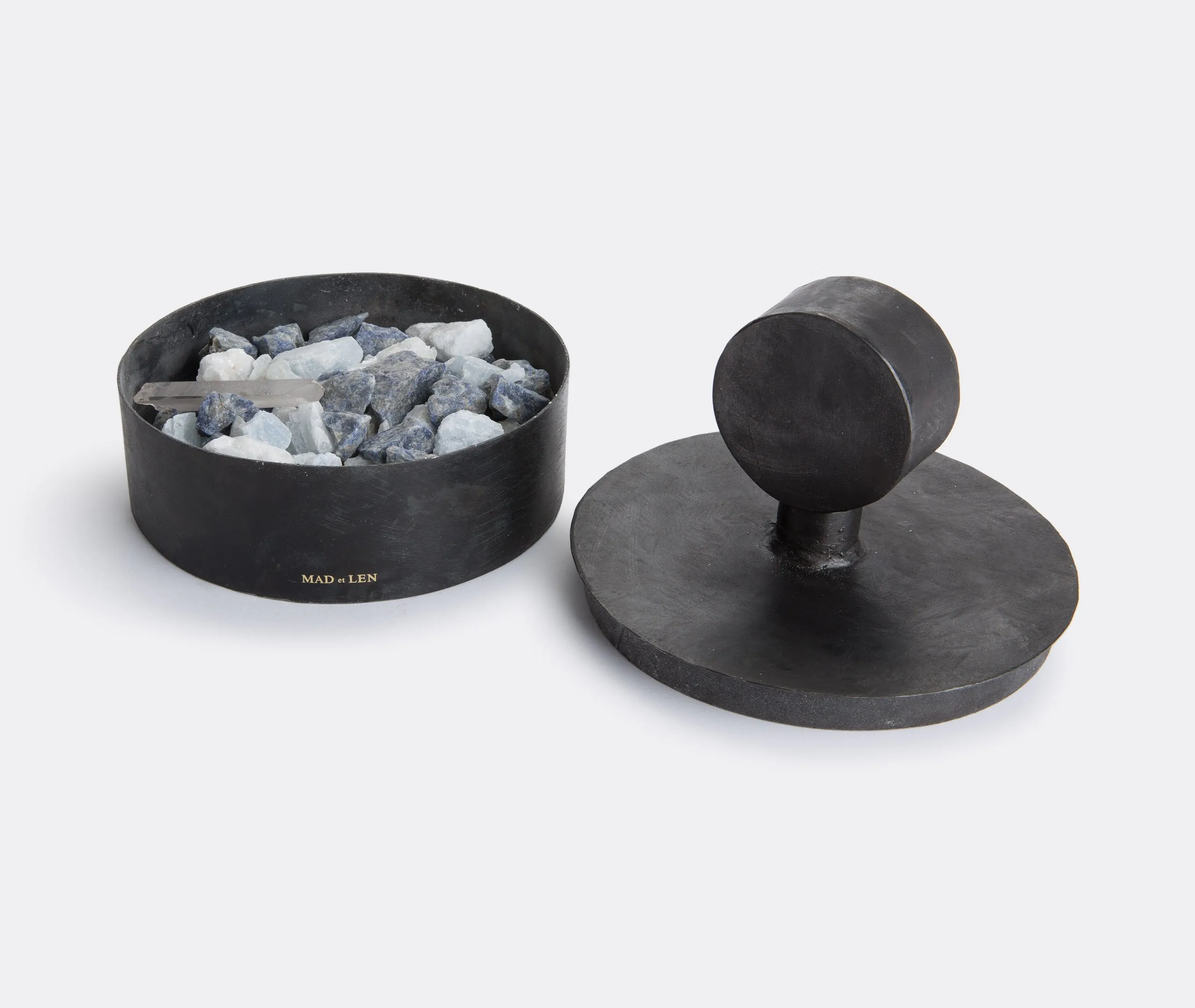 Large Pot Pourri Totem Ambre Nobile - Black, Iron