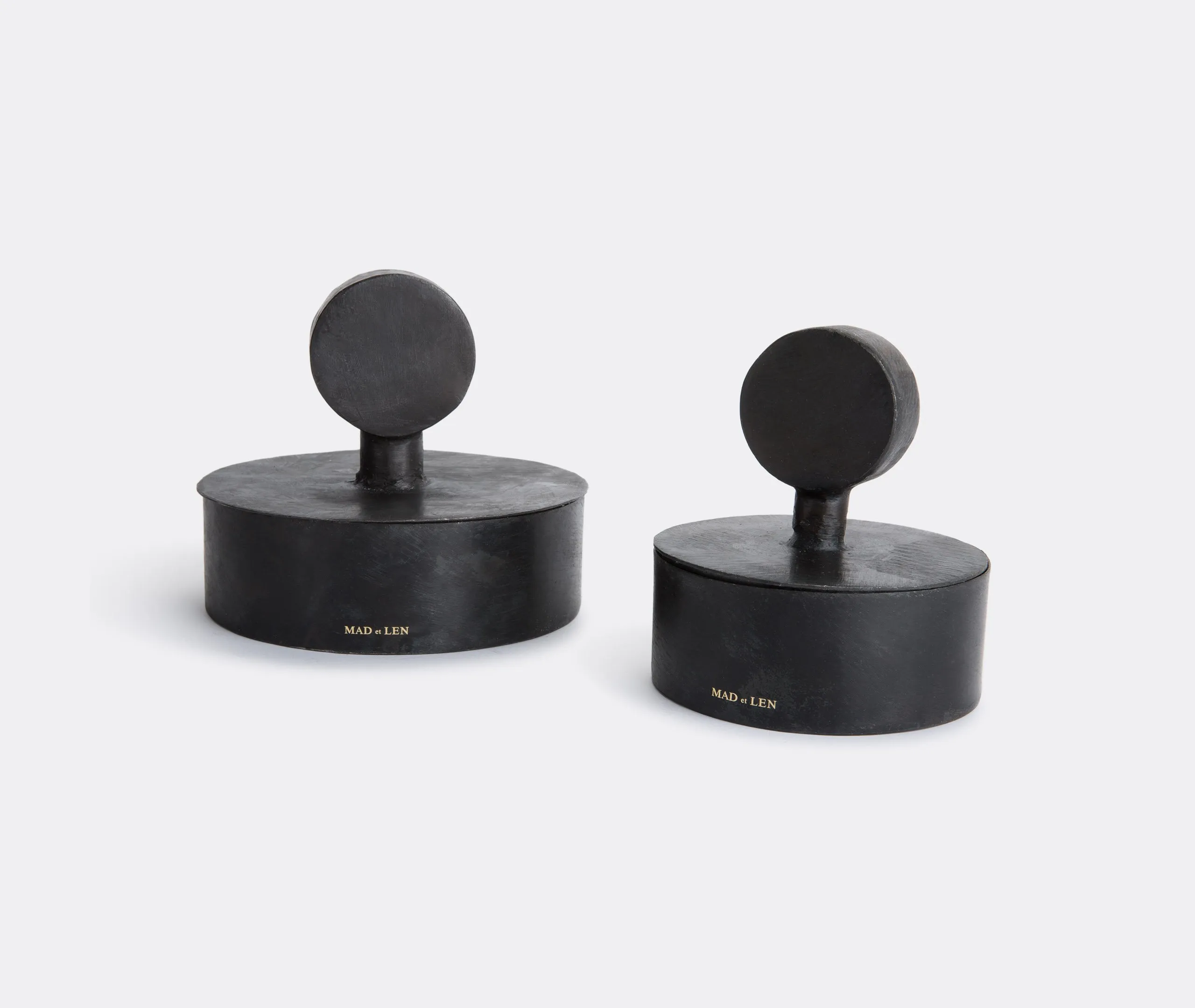 Large Pot Pourri Totem Ambre Nobile - Black, Iron