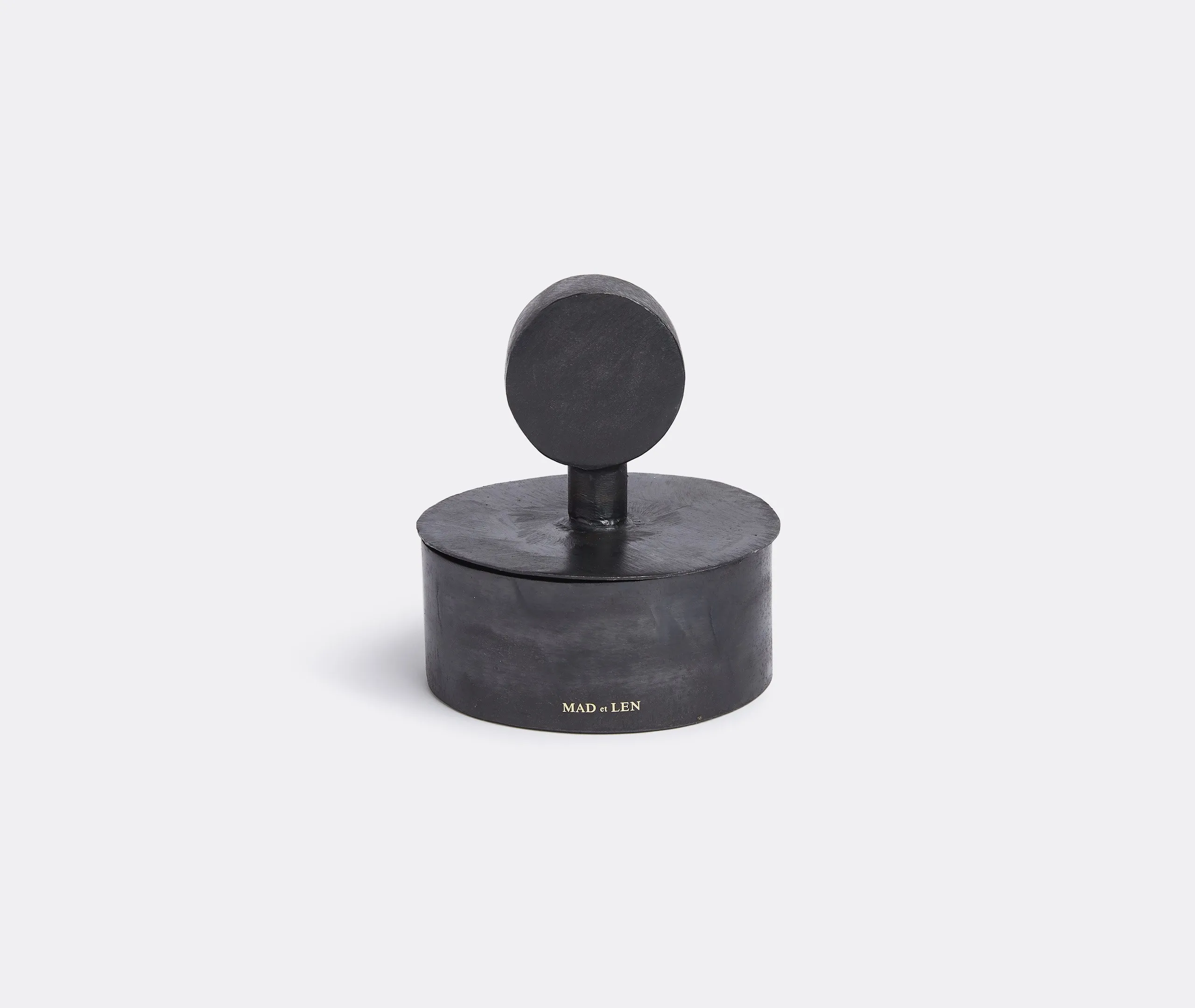 Medium Pot Pourri Totem Terre Noire - Black, Iron