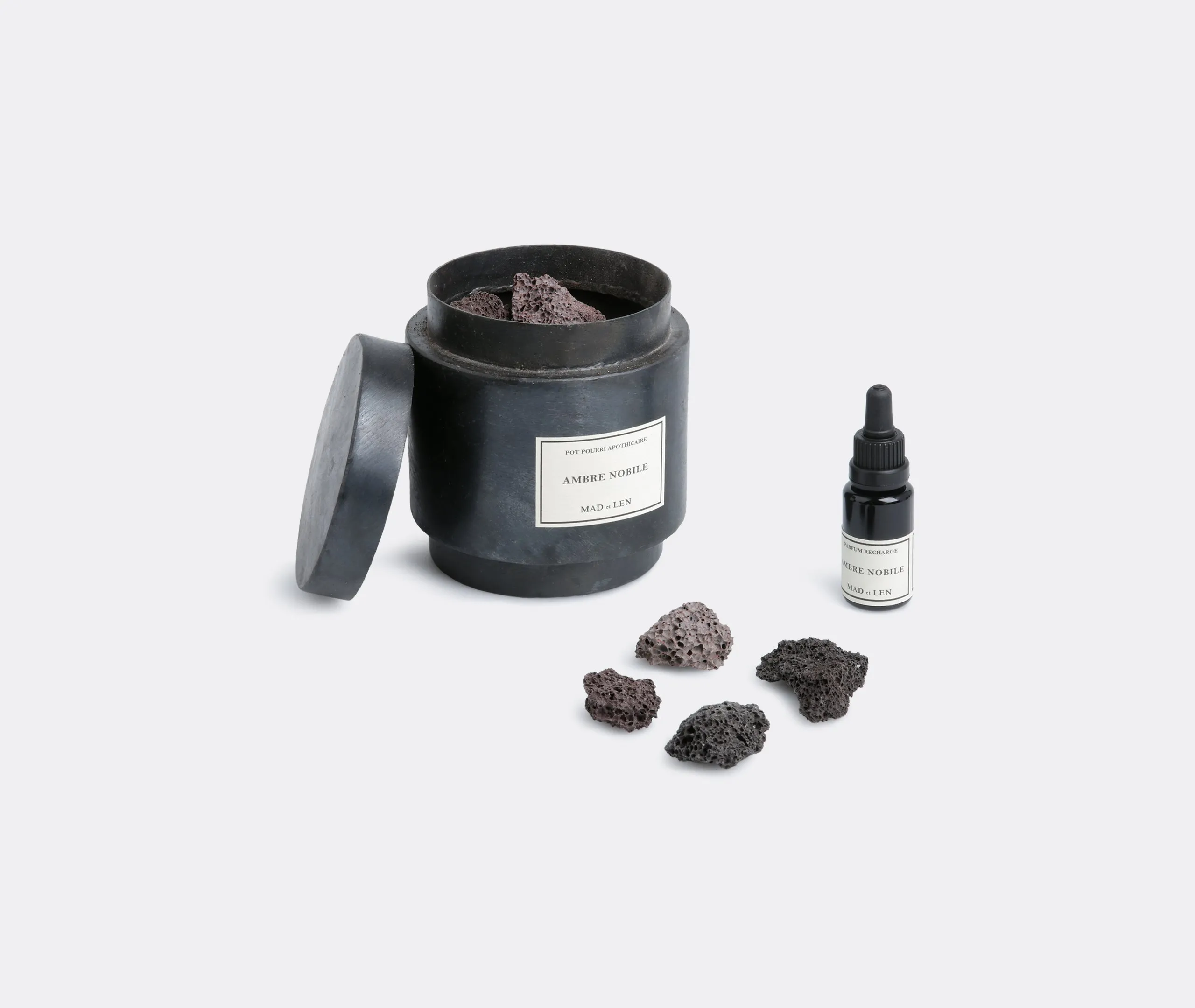 Pot Pourri Totem with Refill - Black, Metal