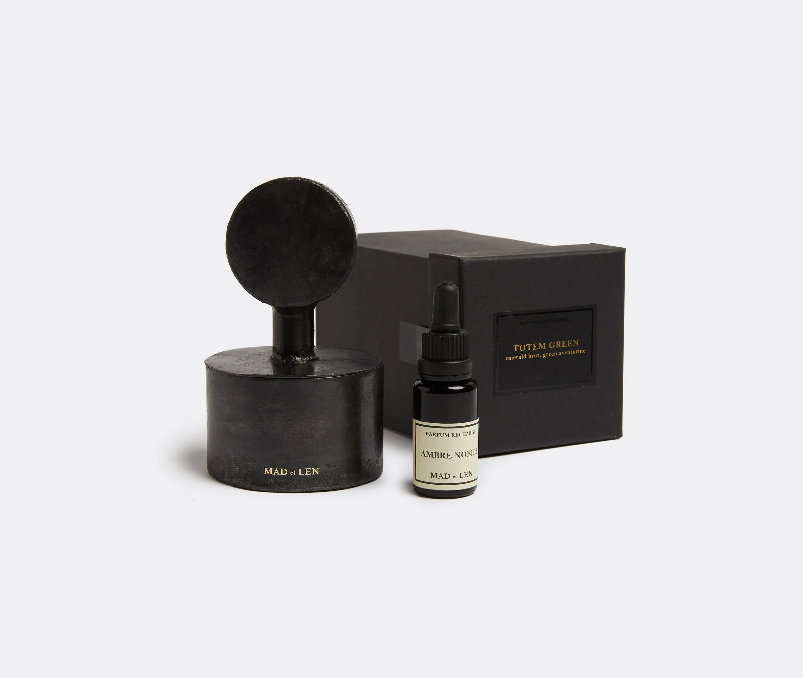 Small Pot Pourri Totem Ambre Nobile - Black, Iron