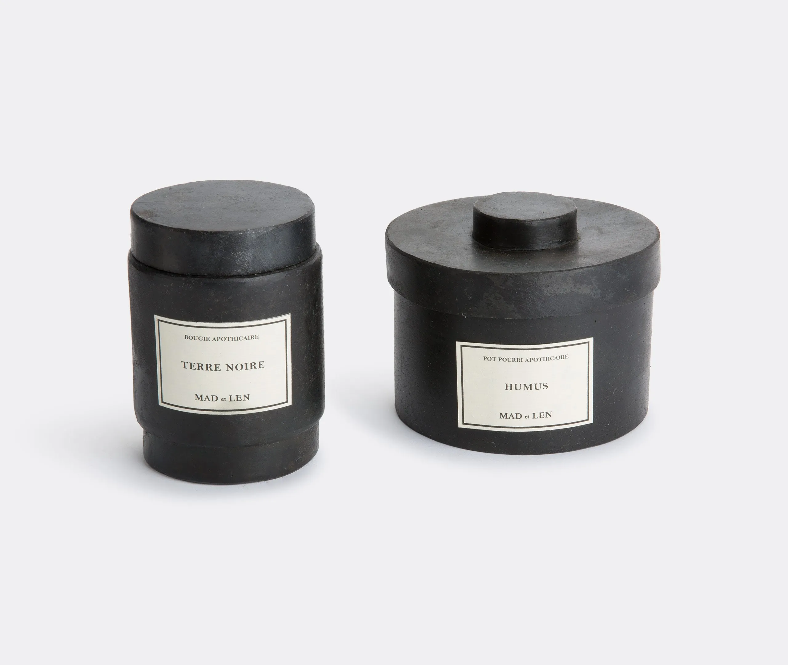 Terre Noire Scented Candle - Black, Steel