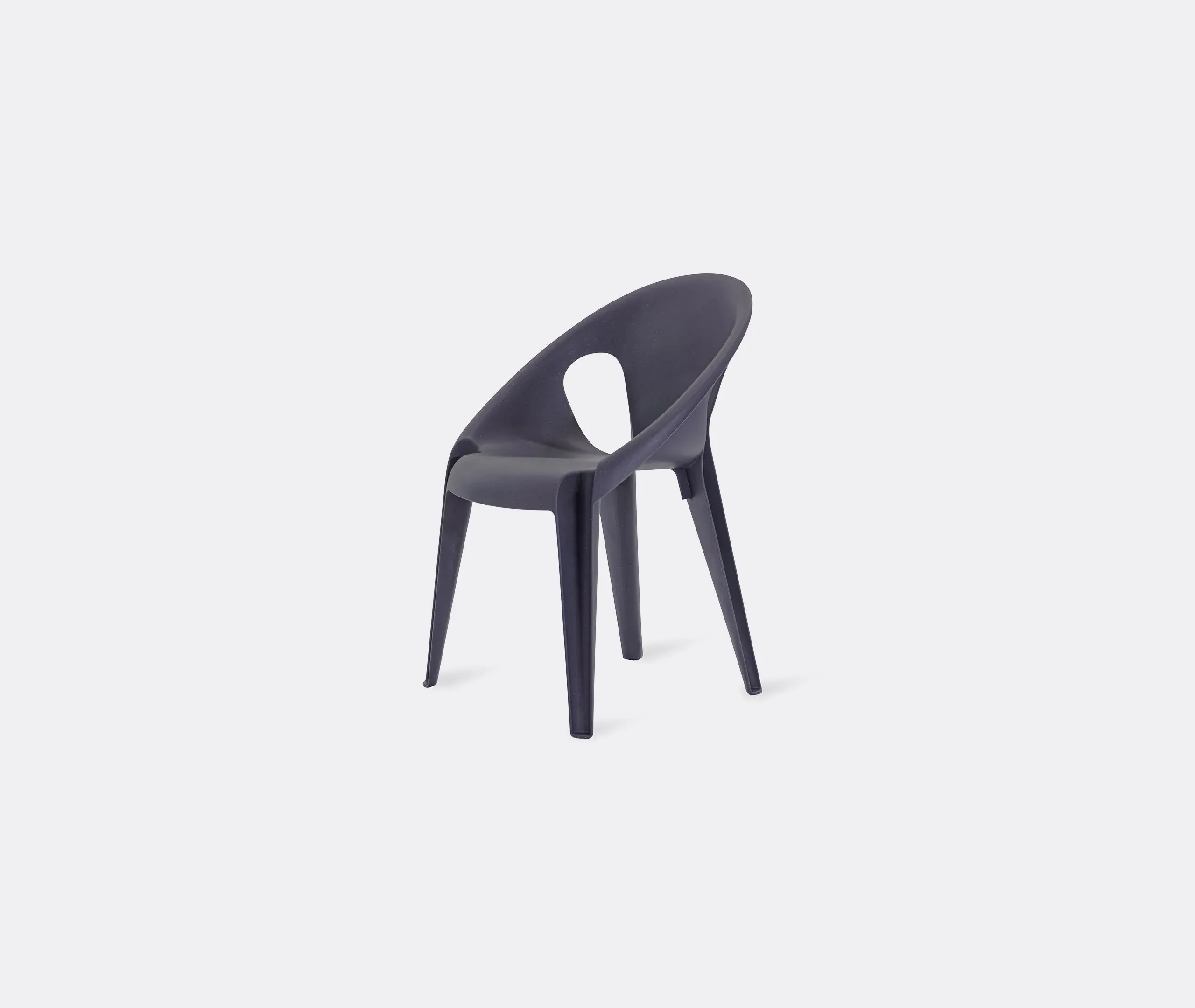 4-Piece Chair Set - Dark Blue, Polypropylene