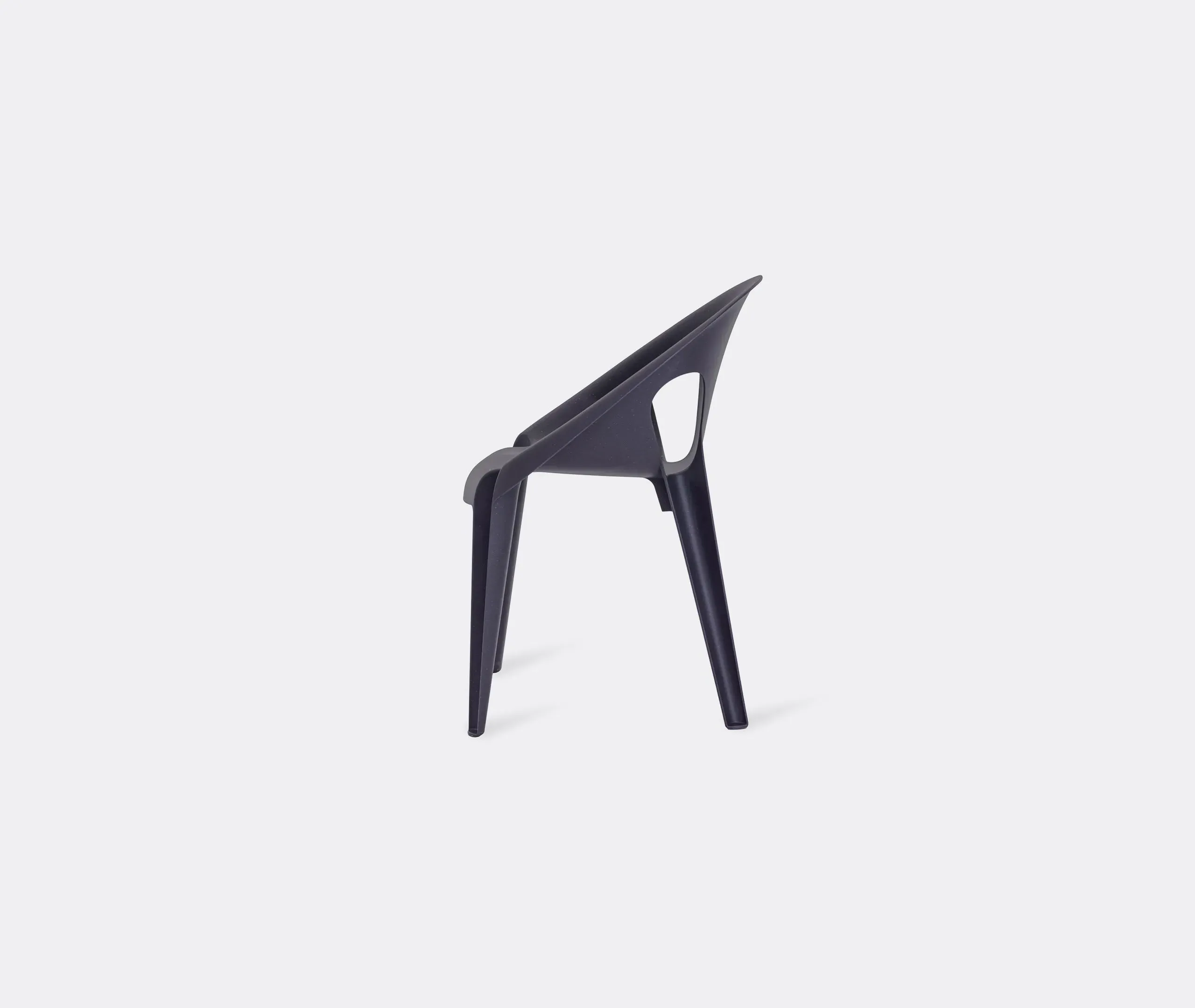 4-Piece Chair Set - Dark Blue, Polypropylene