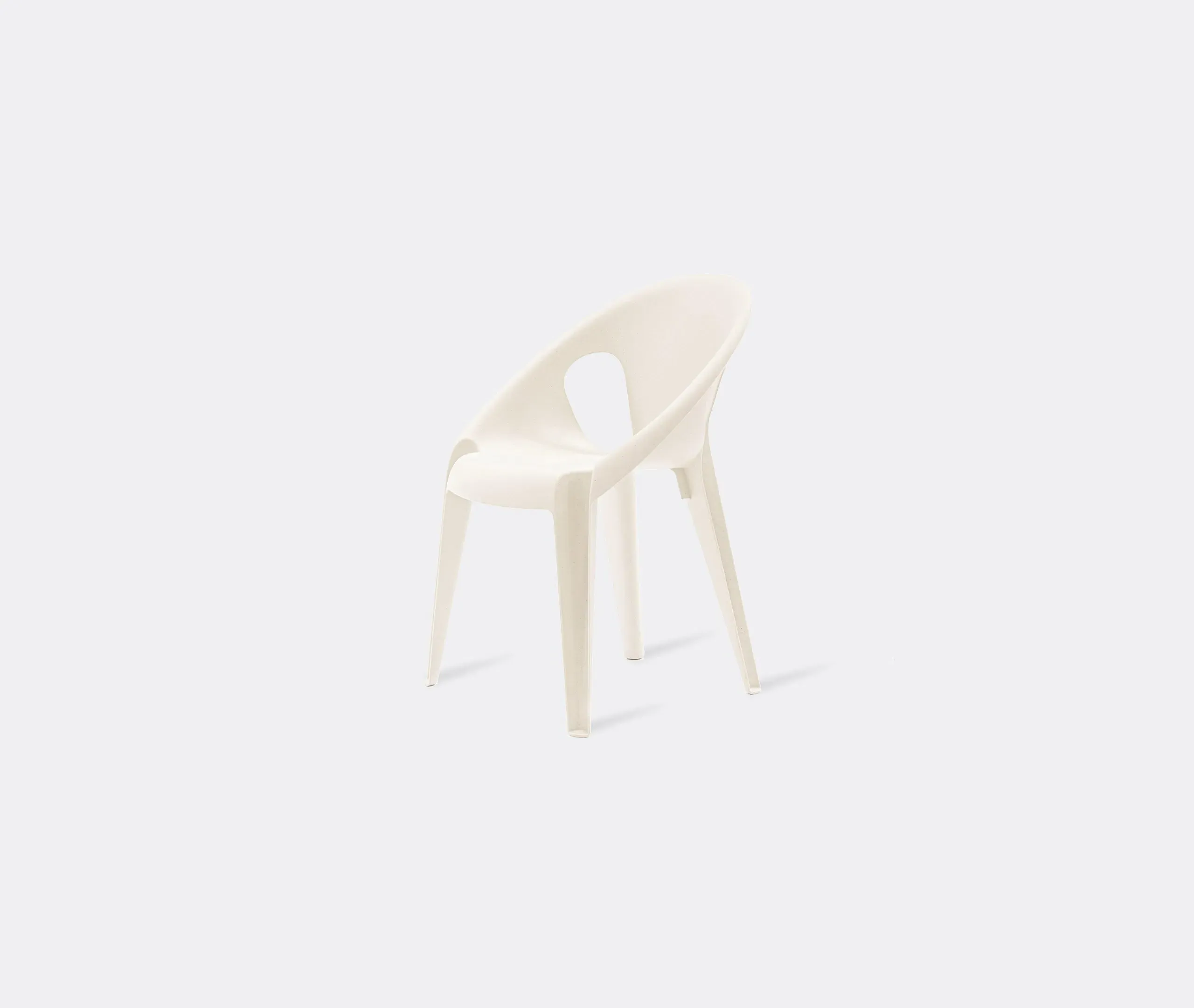 4-Piece Chair Set Stackable - White, Polypropylene