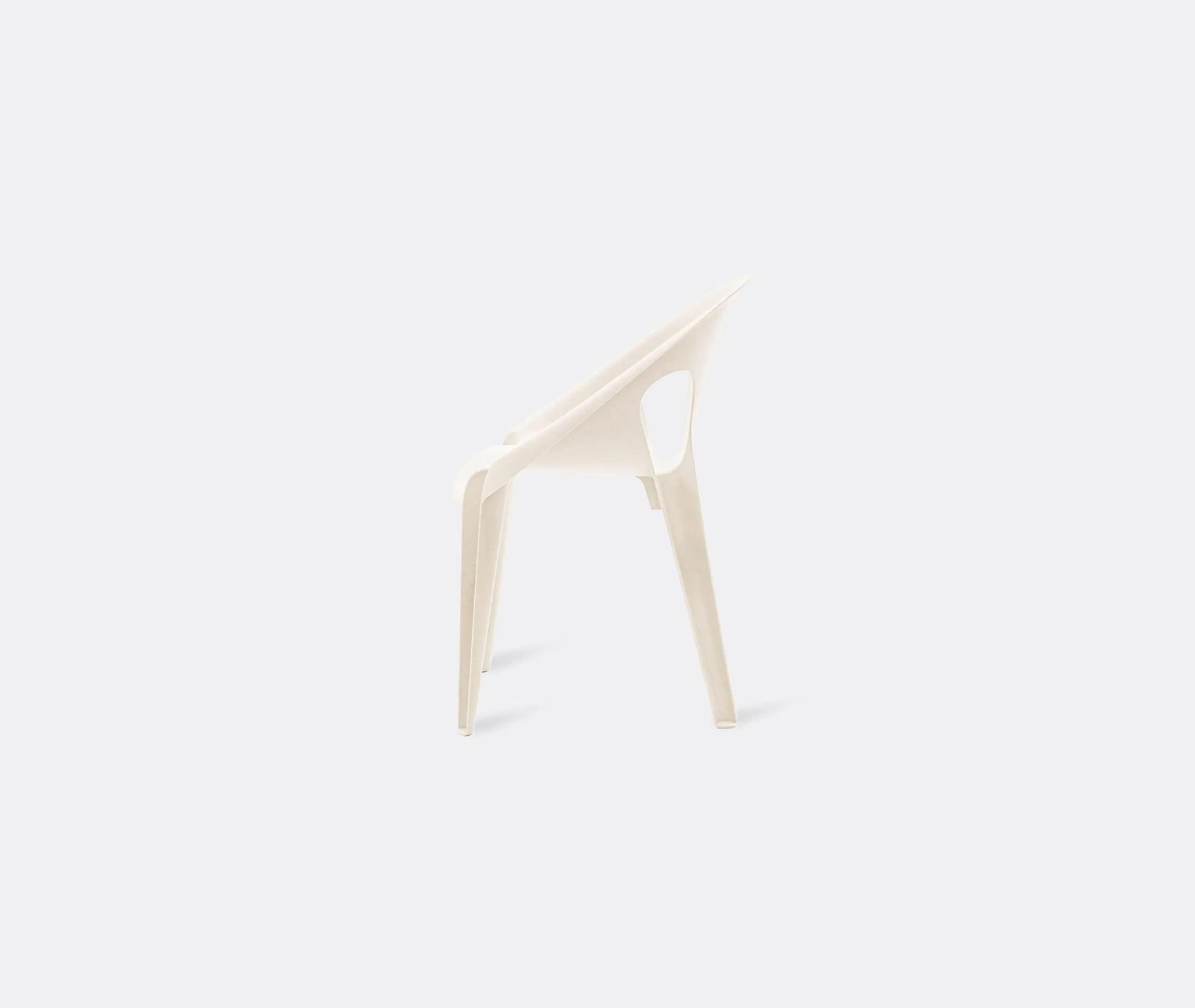 4-Piece Chair Set Stackable - White, Polypropylene