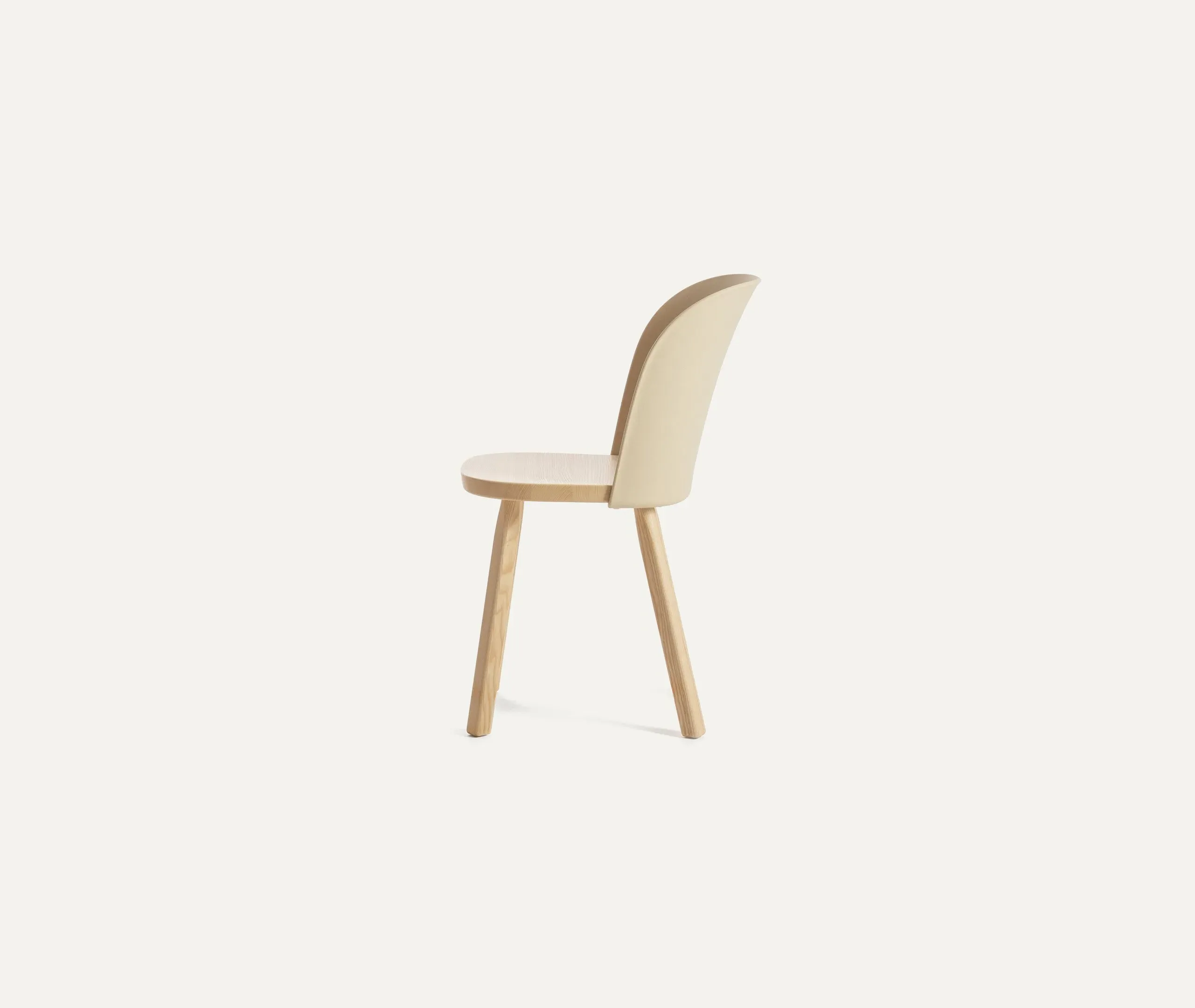 Alpina Dining Chair - Beige, Ash Wood