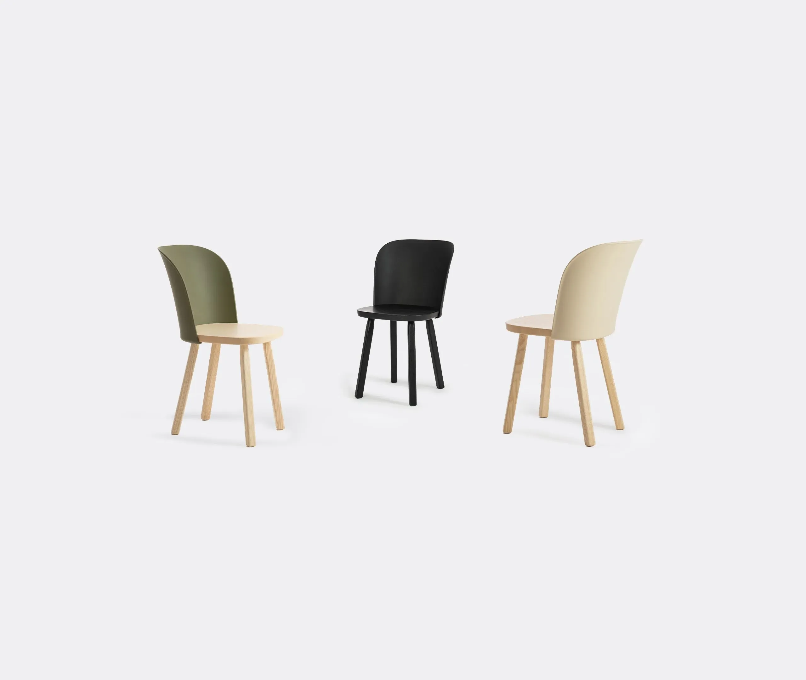Alpina Dining Chair - Beige, Ash Wood
