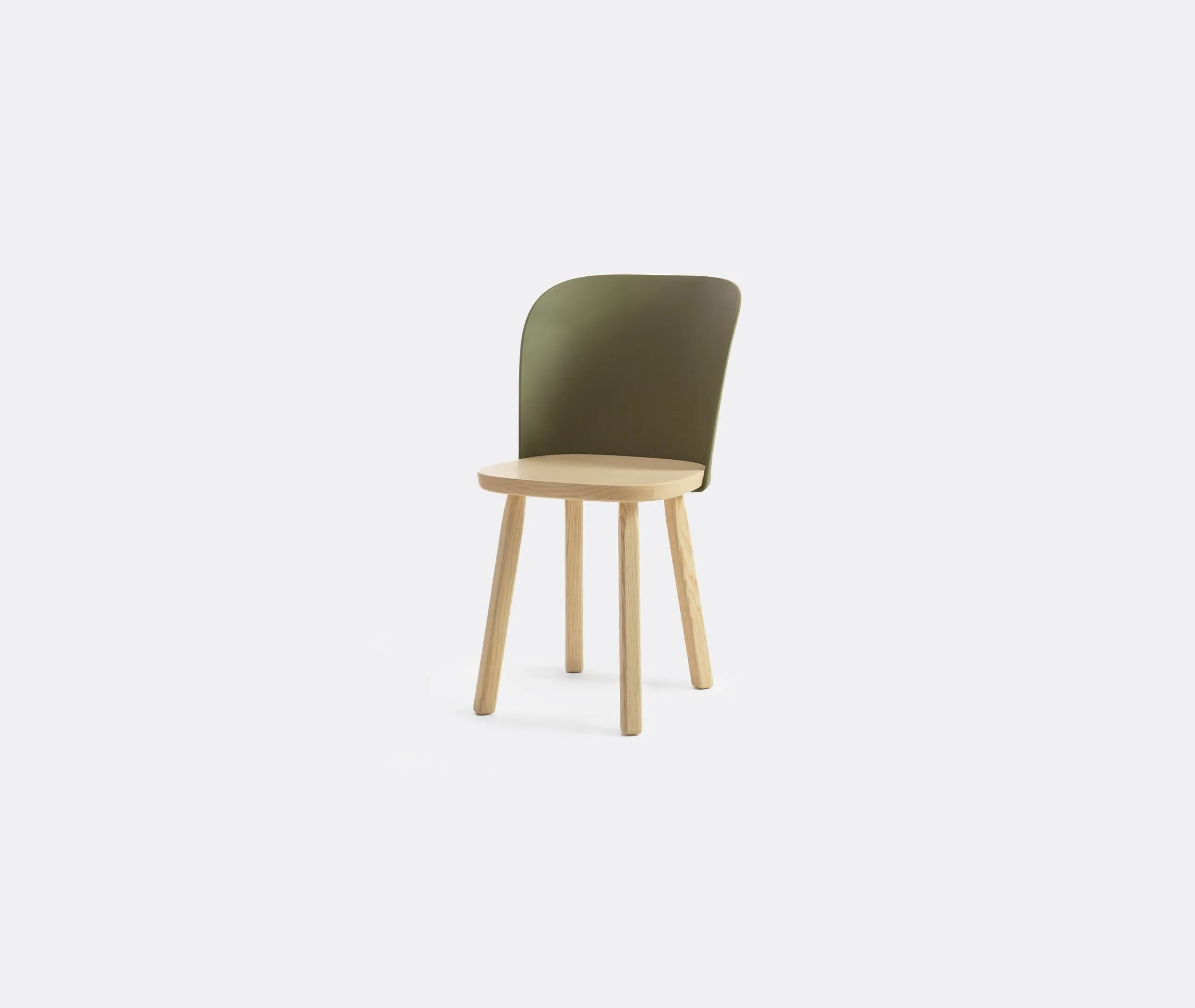 Alpina Dining Chair - Olive Green, Ash Wood