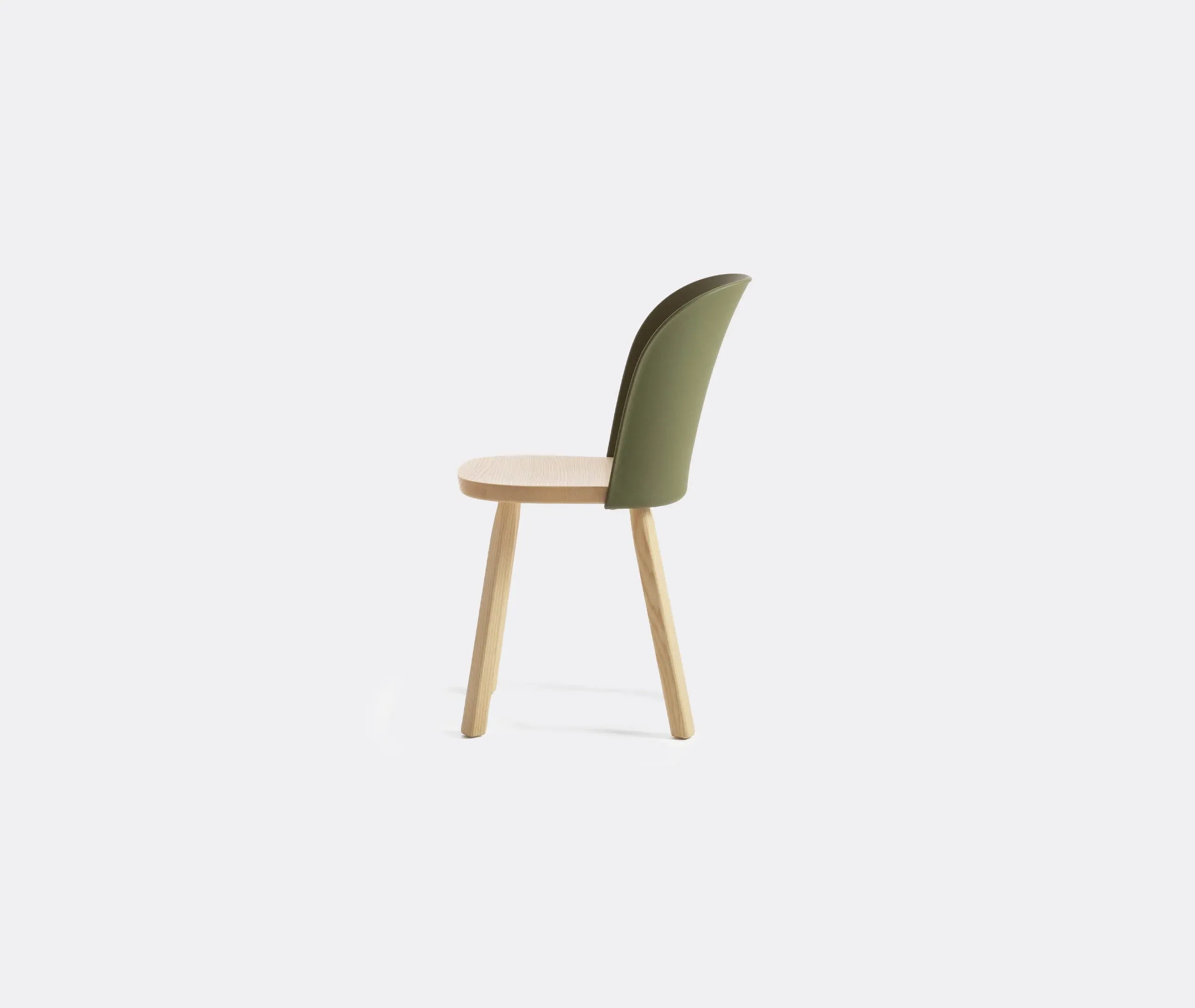 Alpina Dining Chair - Olive Green, Ash Wood
