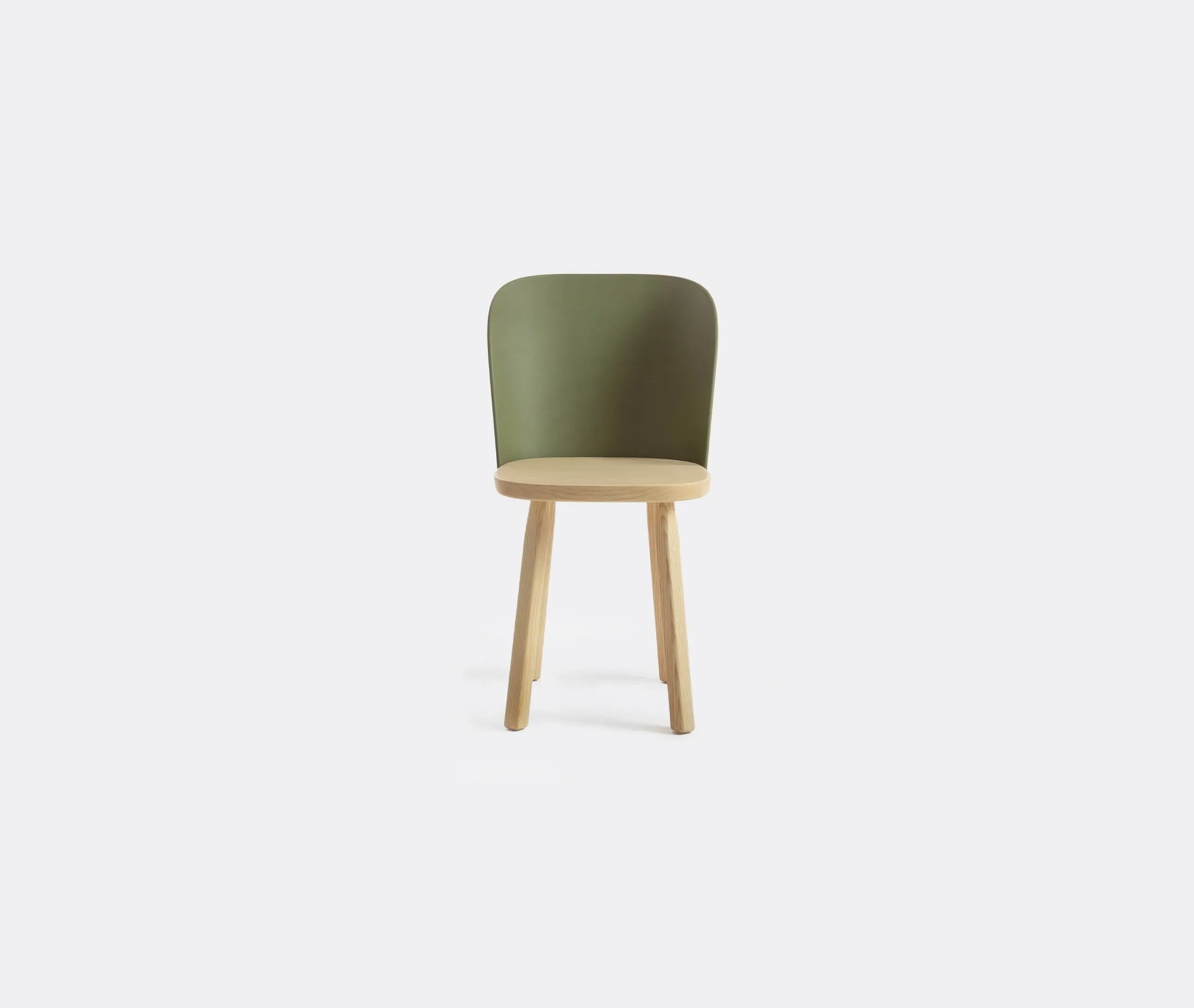 Alpina Dining Chair - Olive Green, Ash Wood