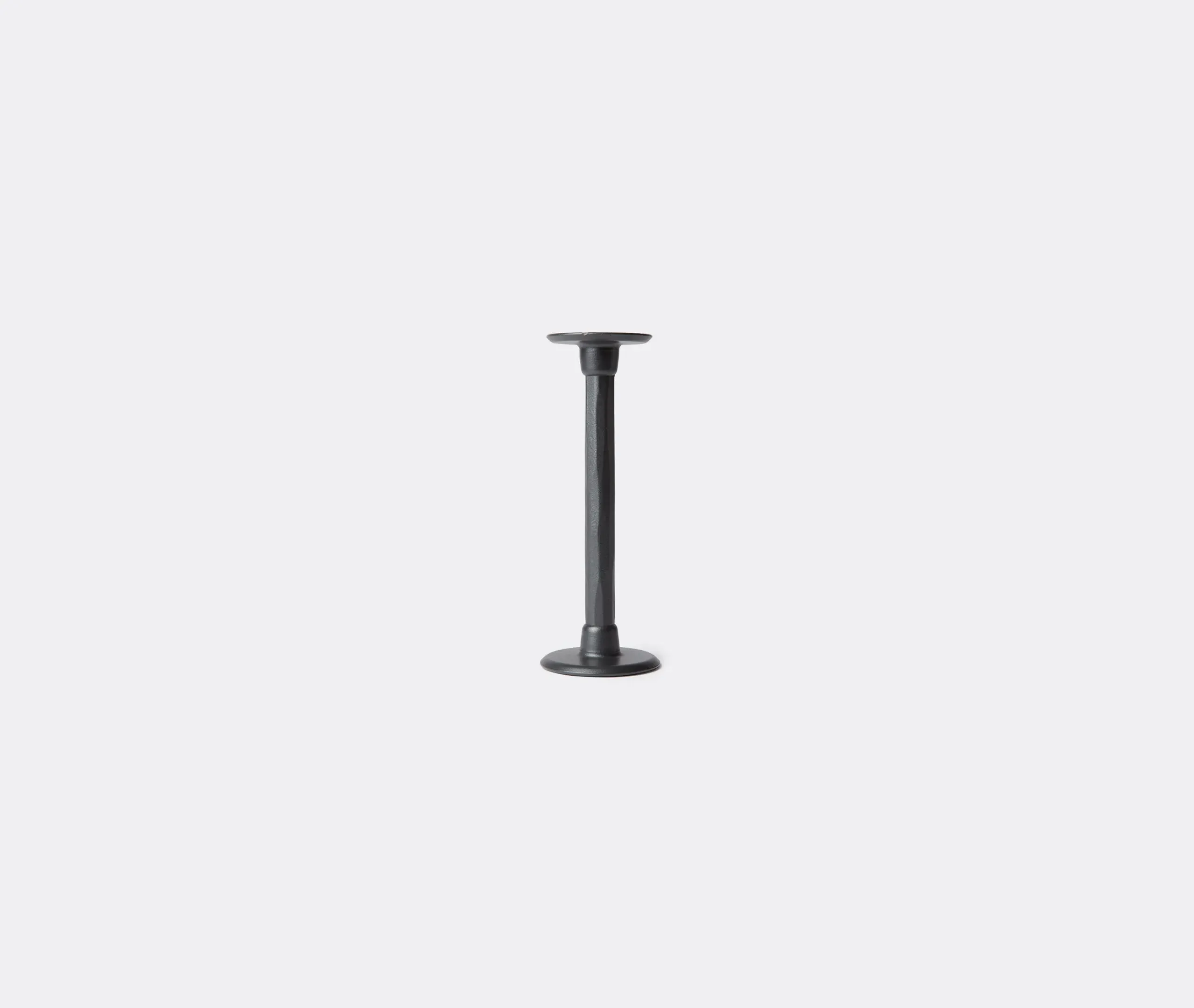 Low Candlestick - Black, Forged Iron