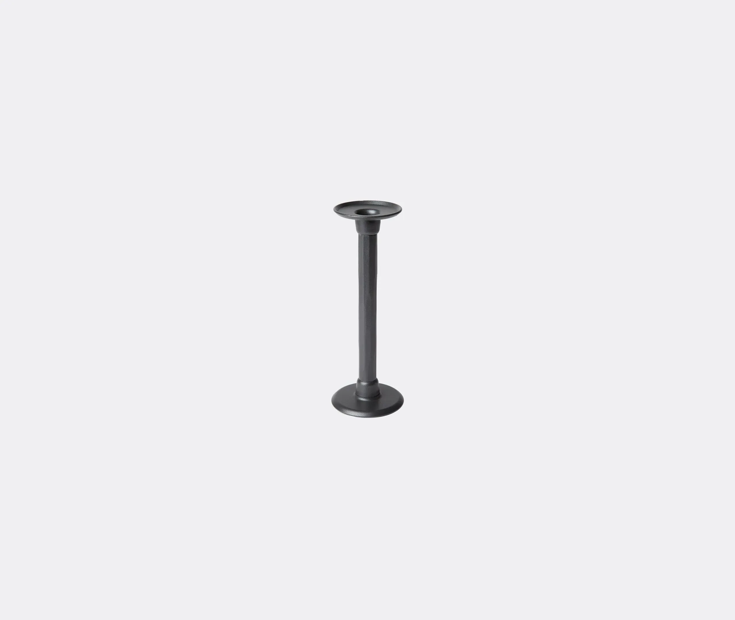 Low Candlestick - Black, Forged Iron image