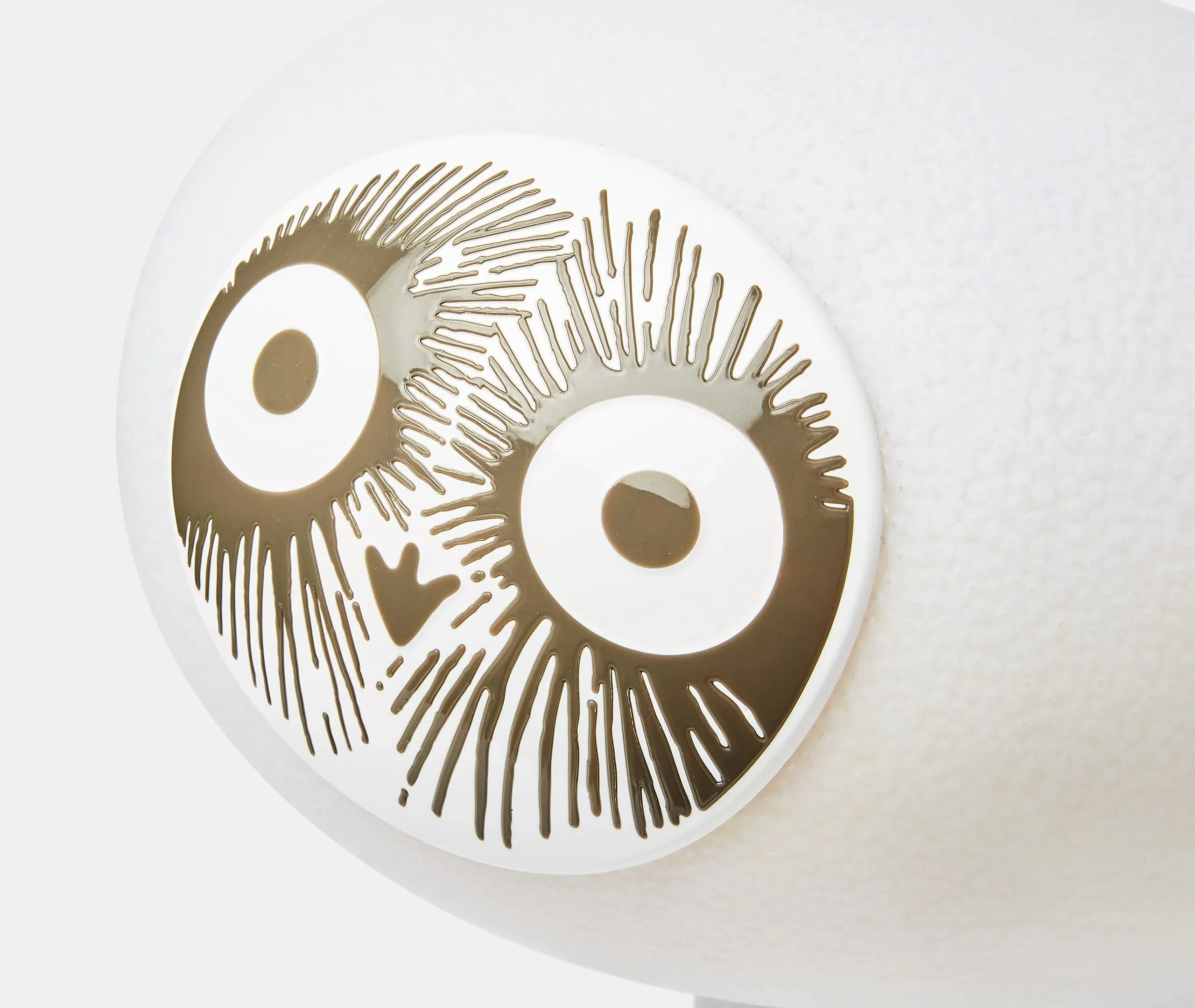 Sculpture Lamp with LED - White, Polycarbonate