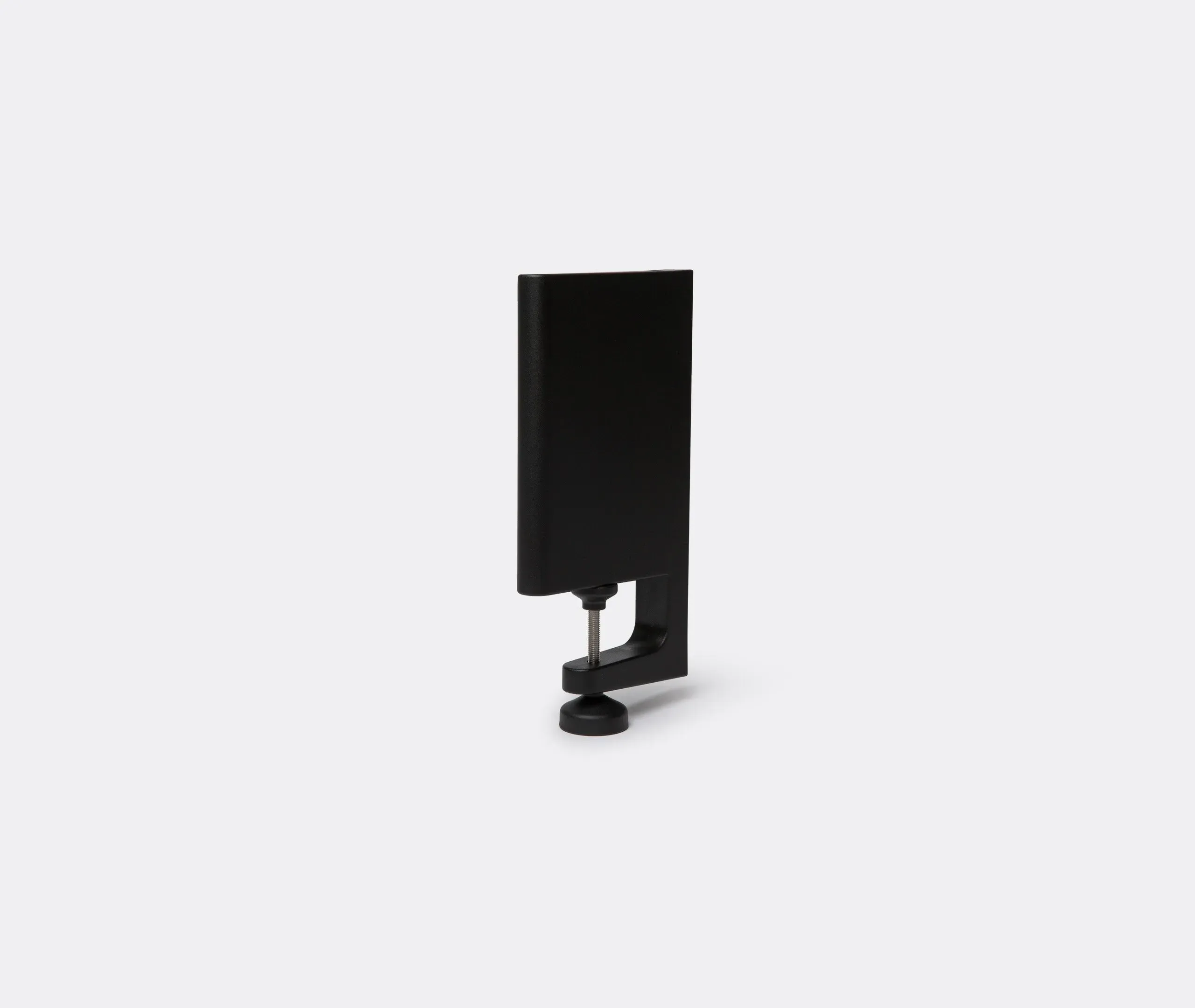 Shelving Clamp with Adjustable Grip - Black, Plastic